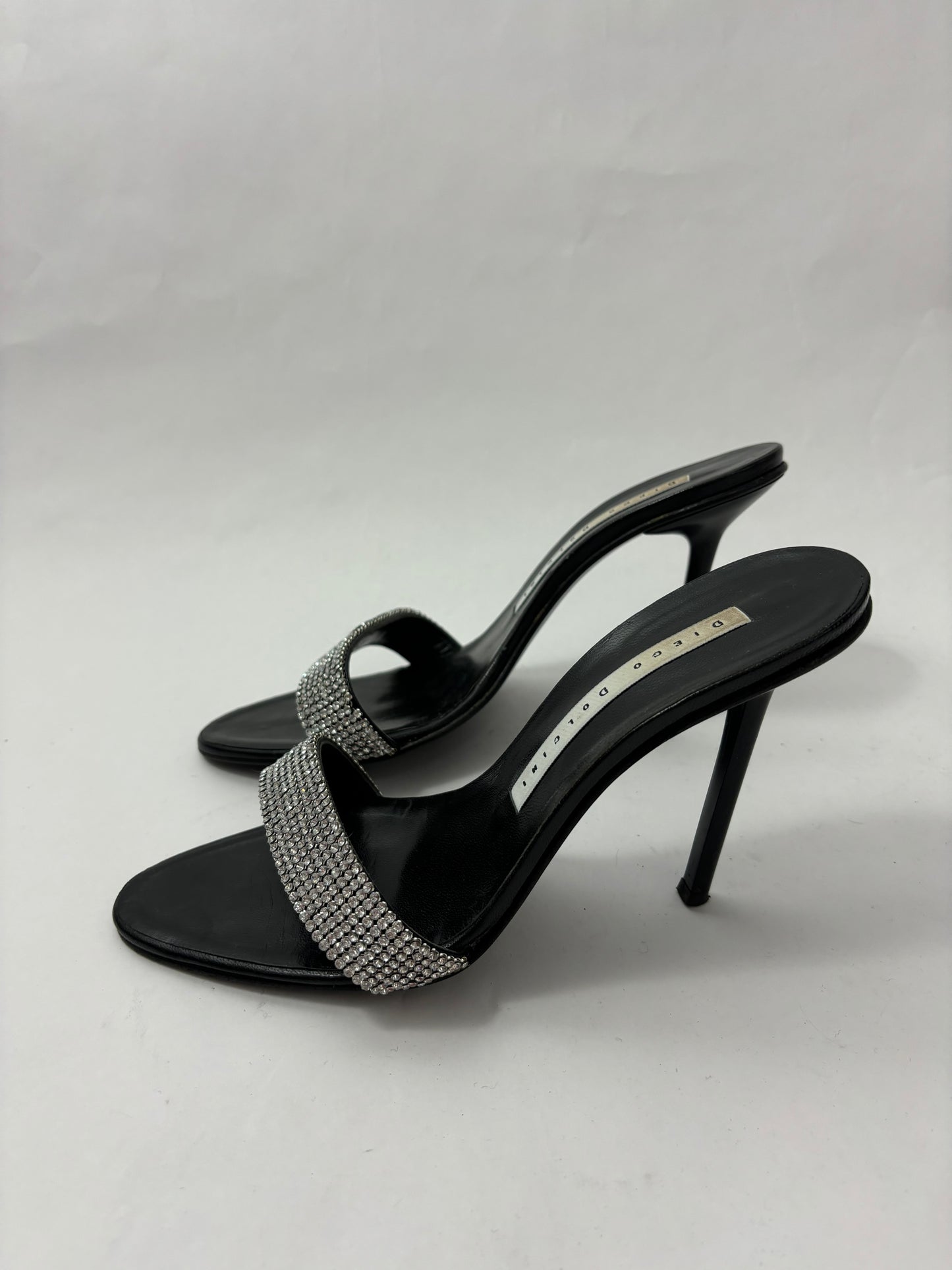 Diego Dolcini Rhinestone Sandals 37.5