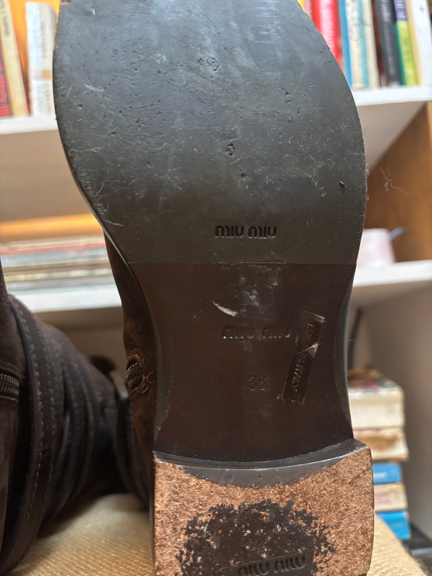 Miu Miu Suede Boots 36