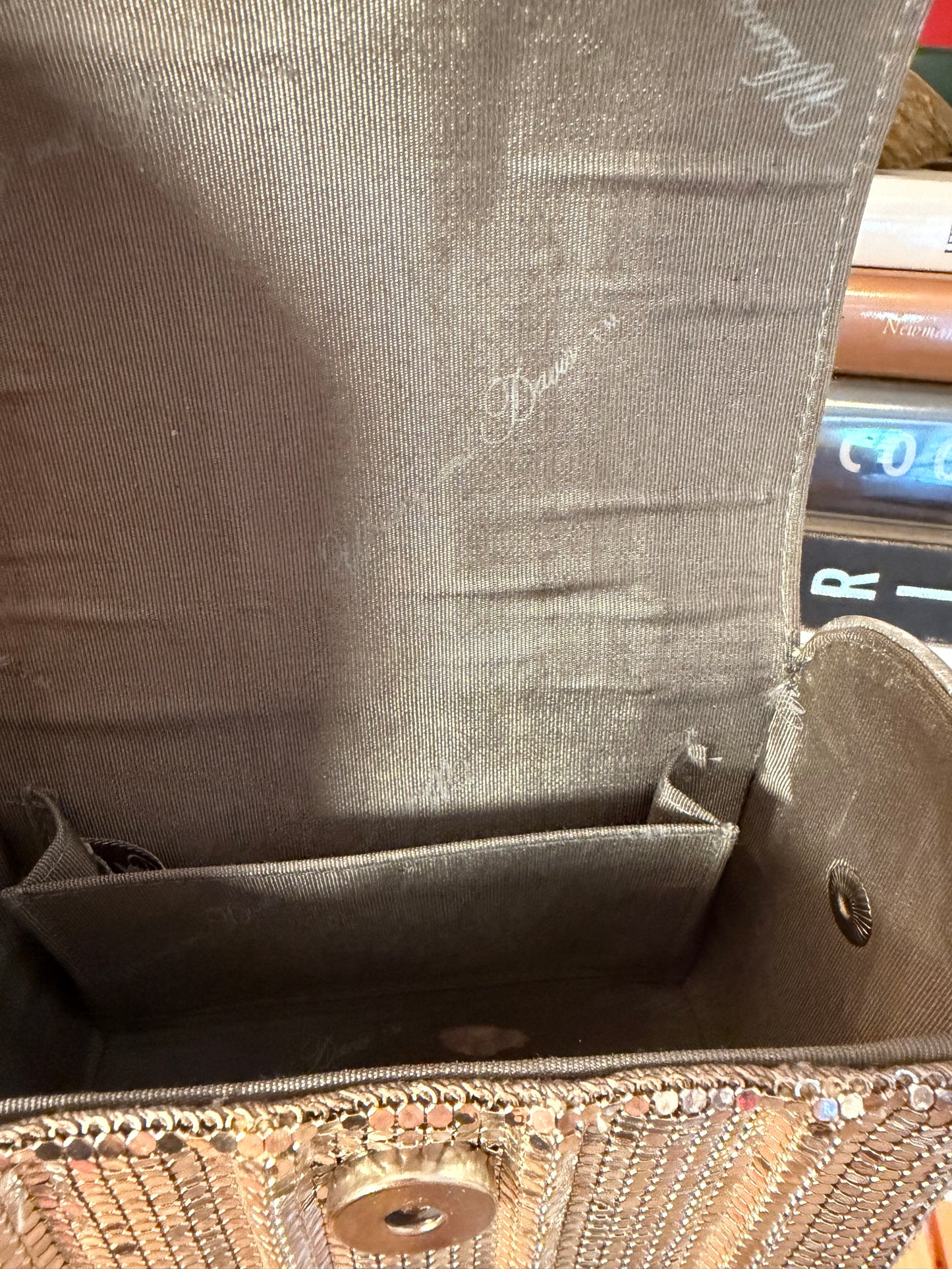 Vintage Whiting & Davis gunmetal mesh evening bag
