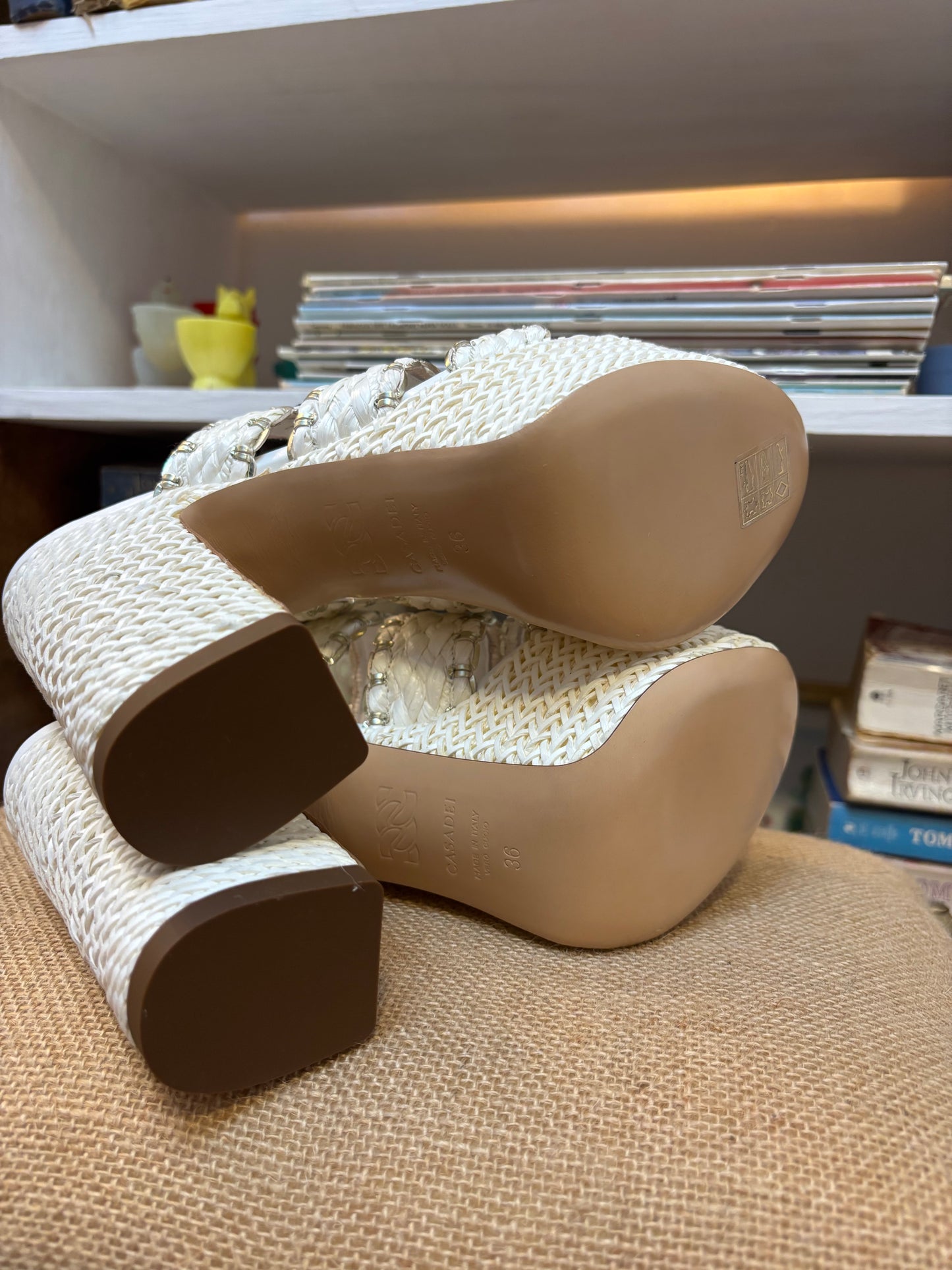 Casadei Kalimba Platform Sandals 36