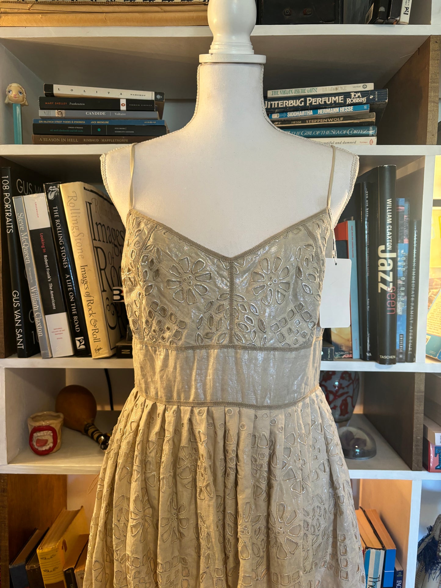 DKNY embroidered dress