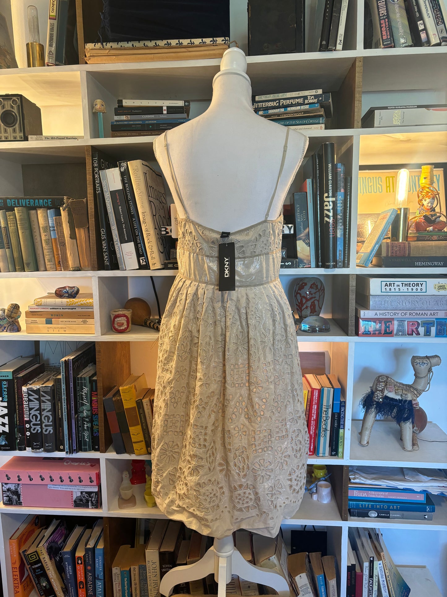 DKNY embroidered dress