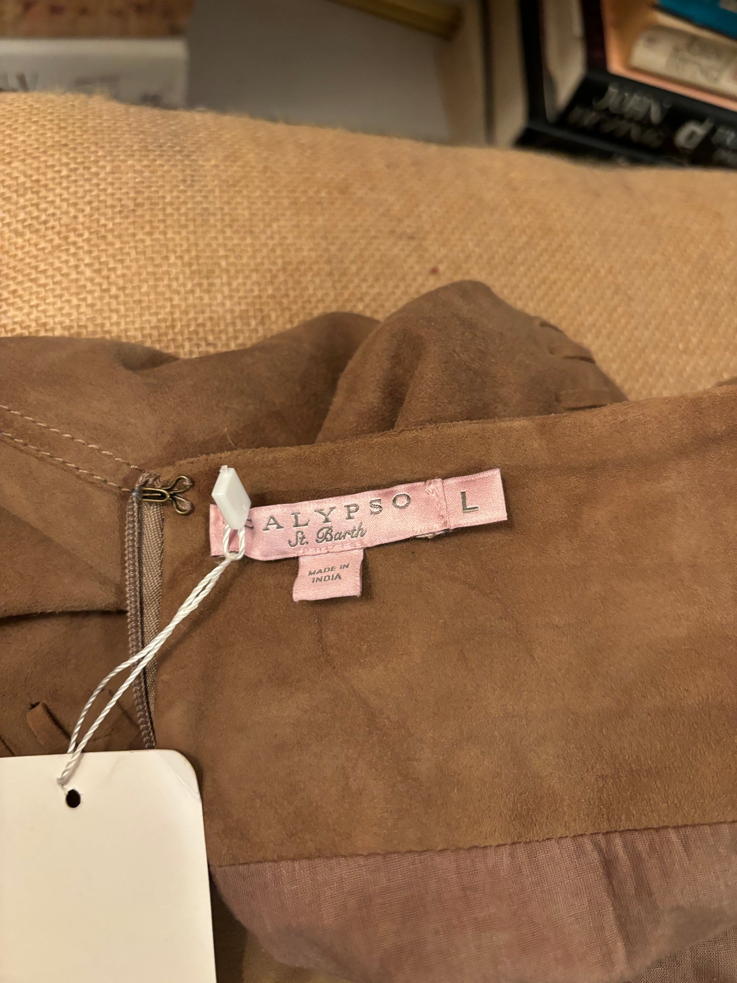 Calypso Suede Fringe Skirt