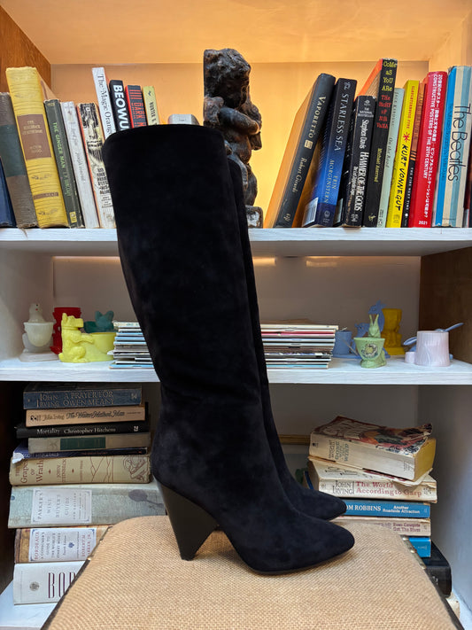 Michael Kors Collection Black Suede Boots 36