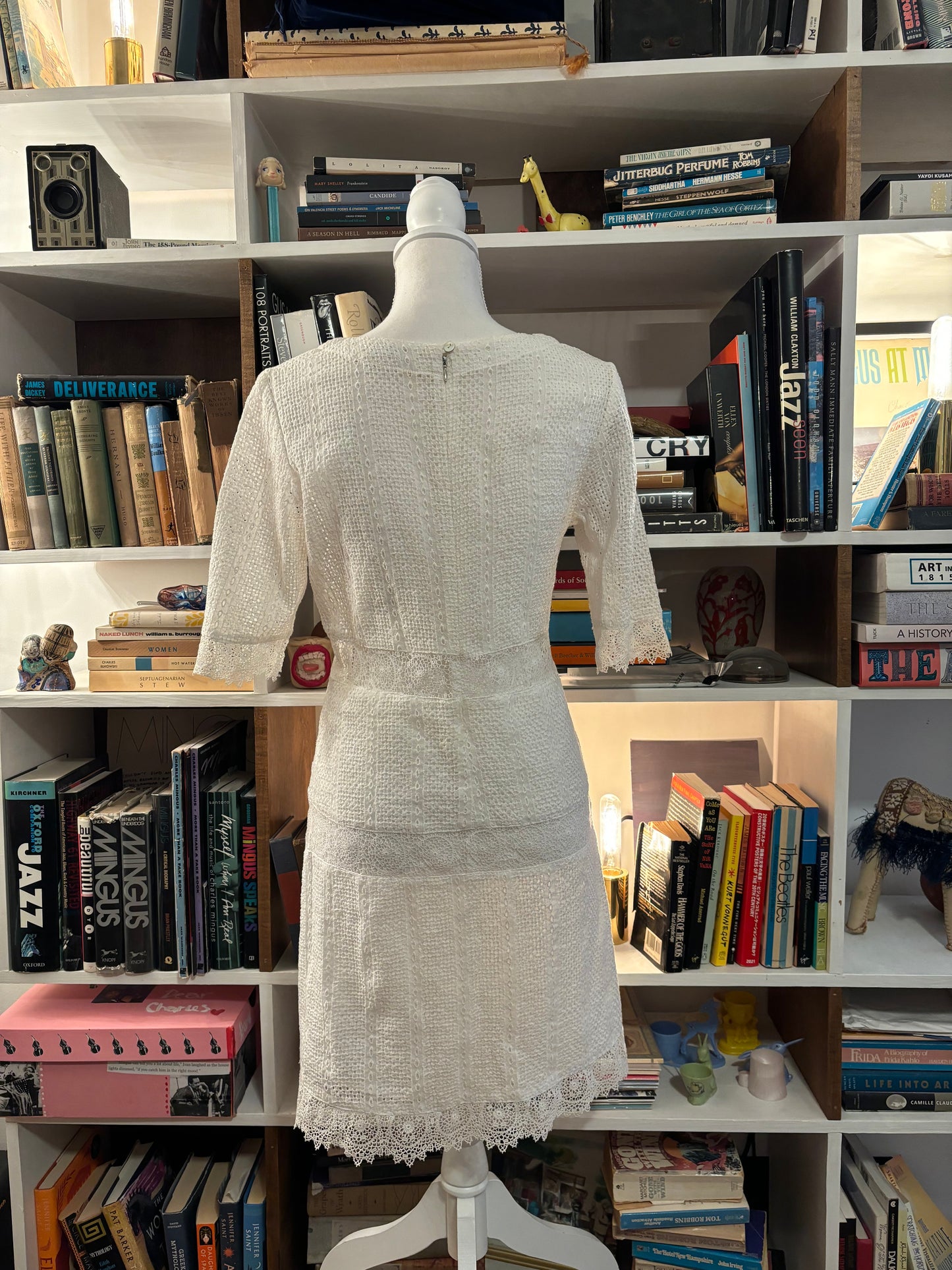 Linen Crochet Dress