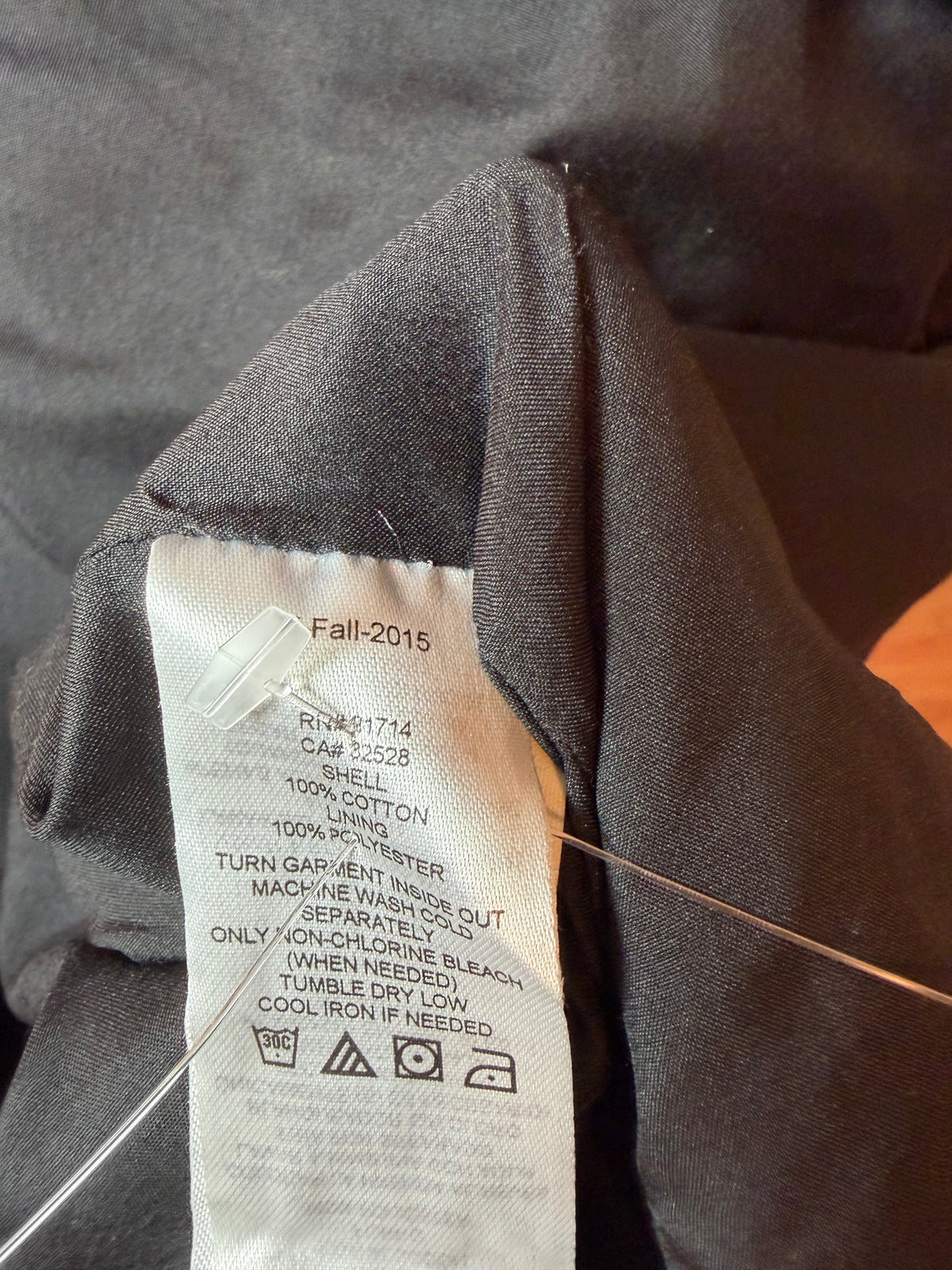 Armani Exchange Belted Navy Denim Trench Coat