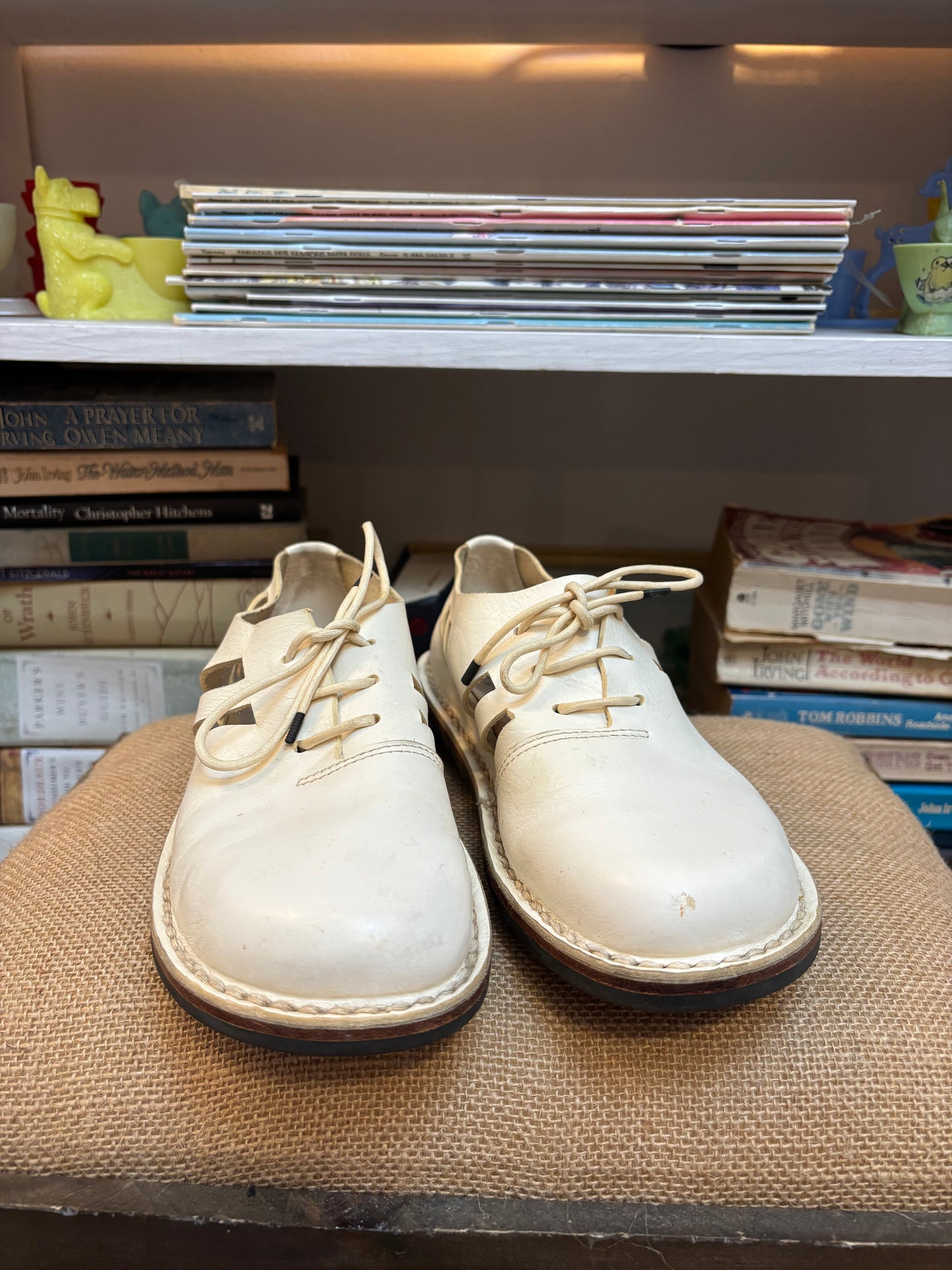 Trippen White Cutout Shoes 36