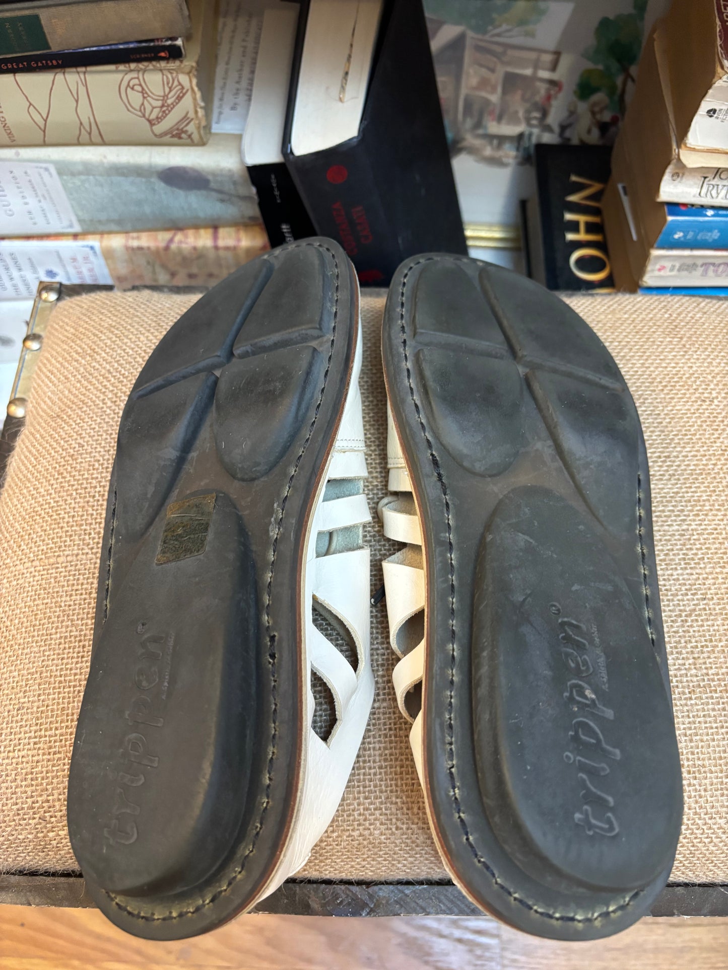 Trippen White Cutout Shoes 36