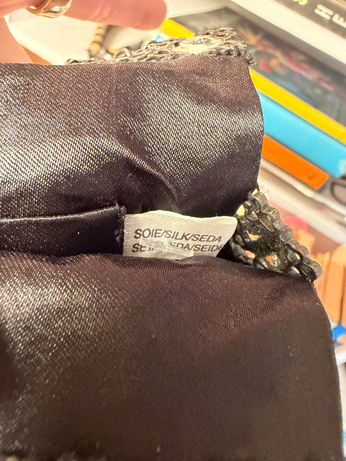 Beaded Vintage Evening Bag — Filigree Frame