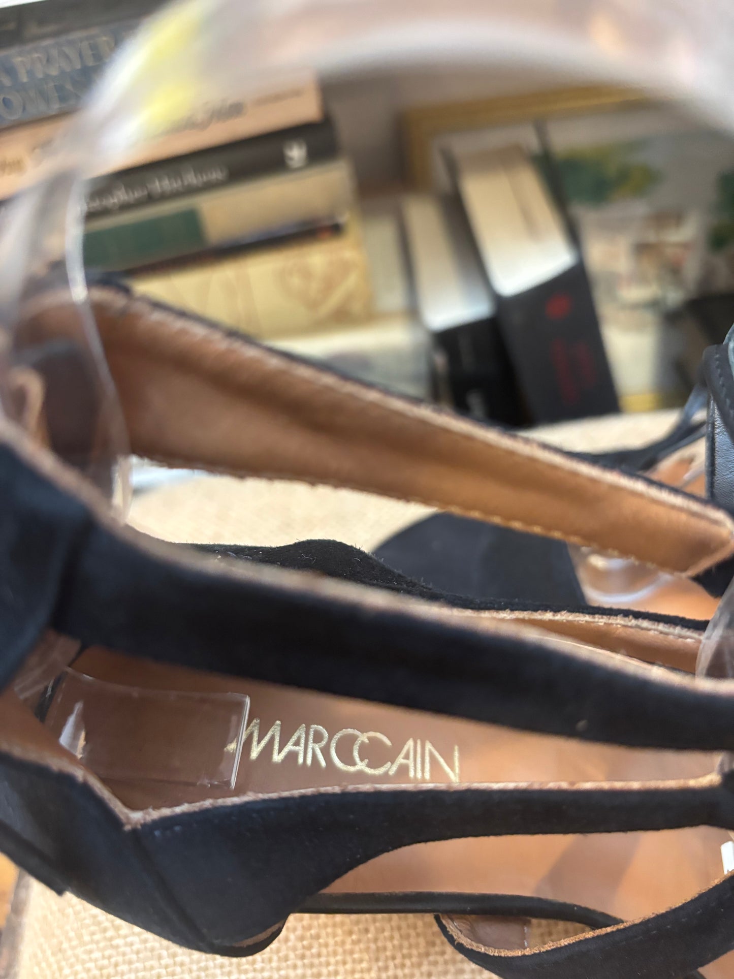 Marc Cain Lace Up Suede Tassel Heels 40