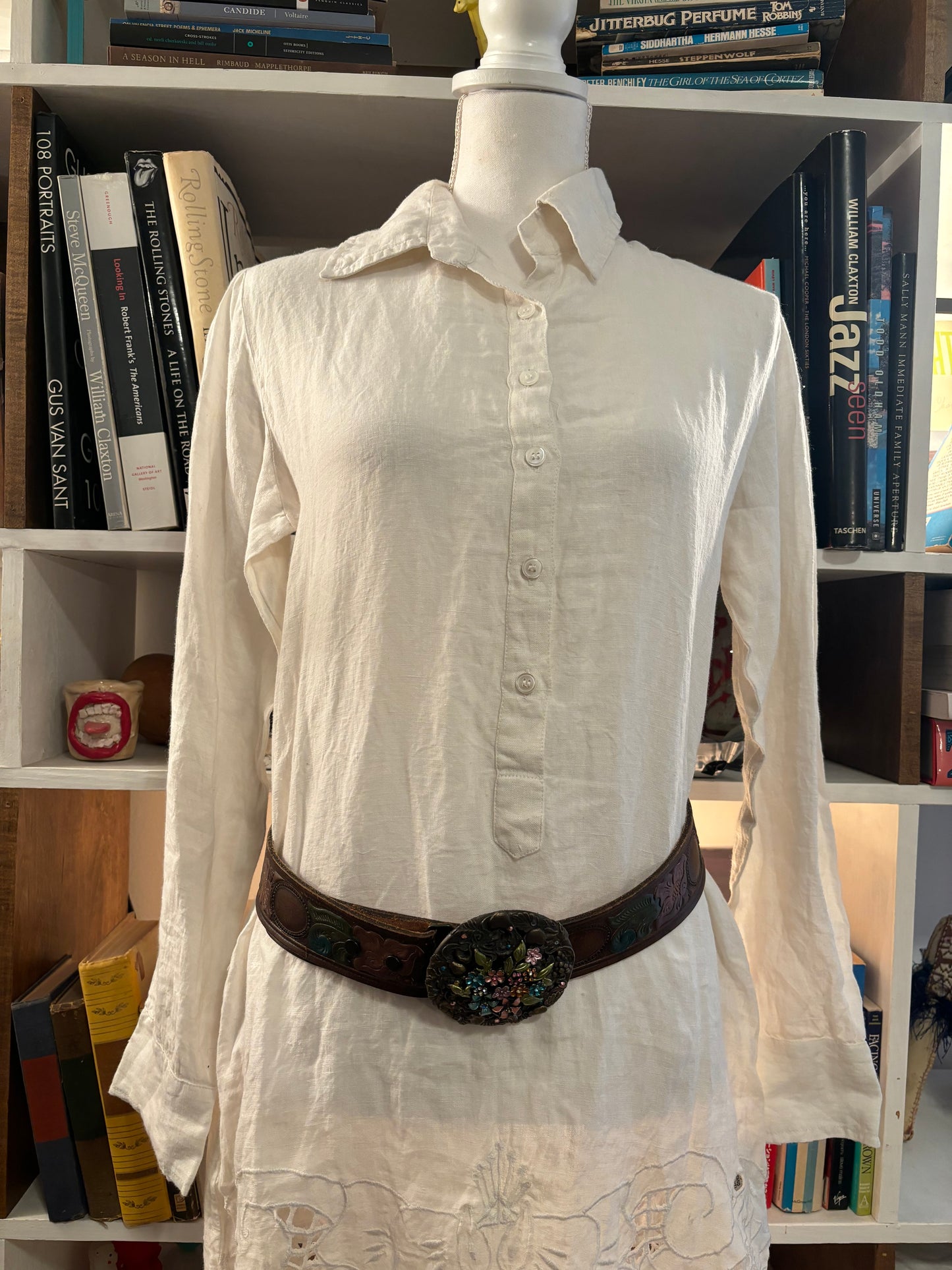 Linen Maxi Button Down Dress