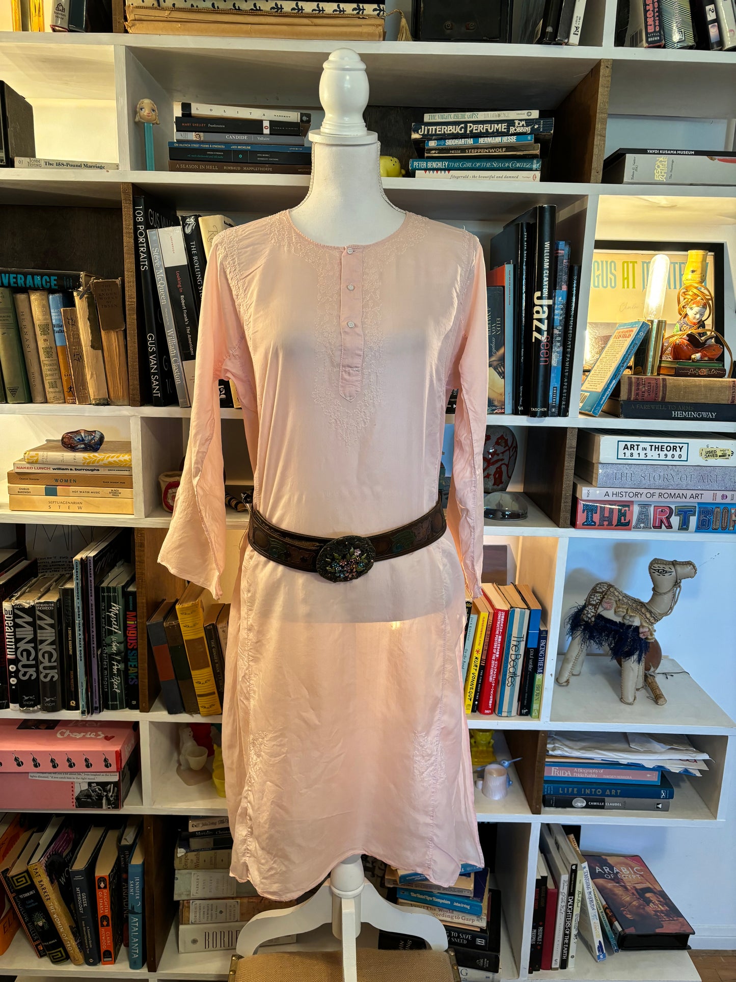 Pink Silk Tunic Dress