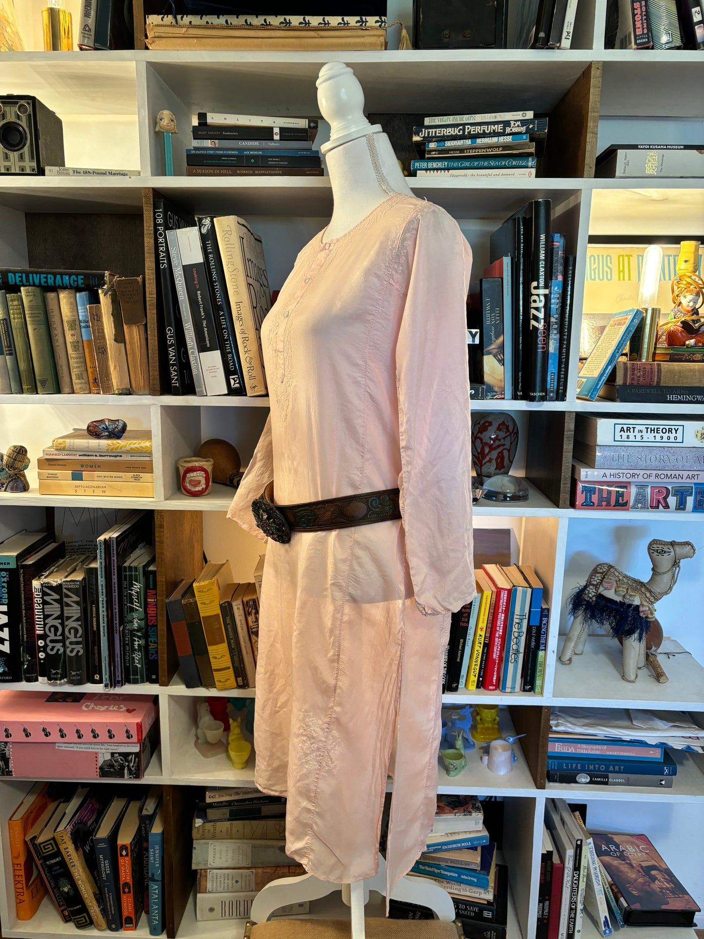 Pink Silk Tunic Dress