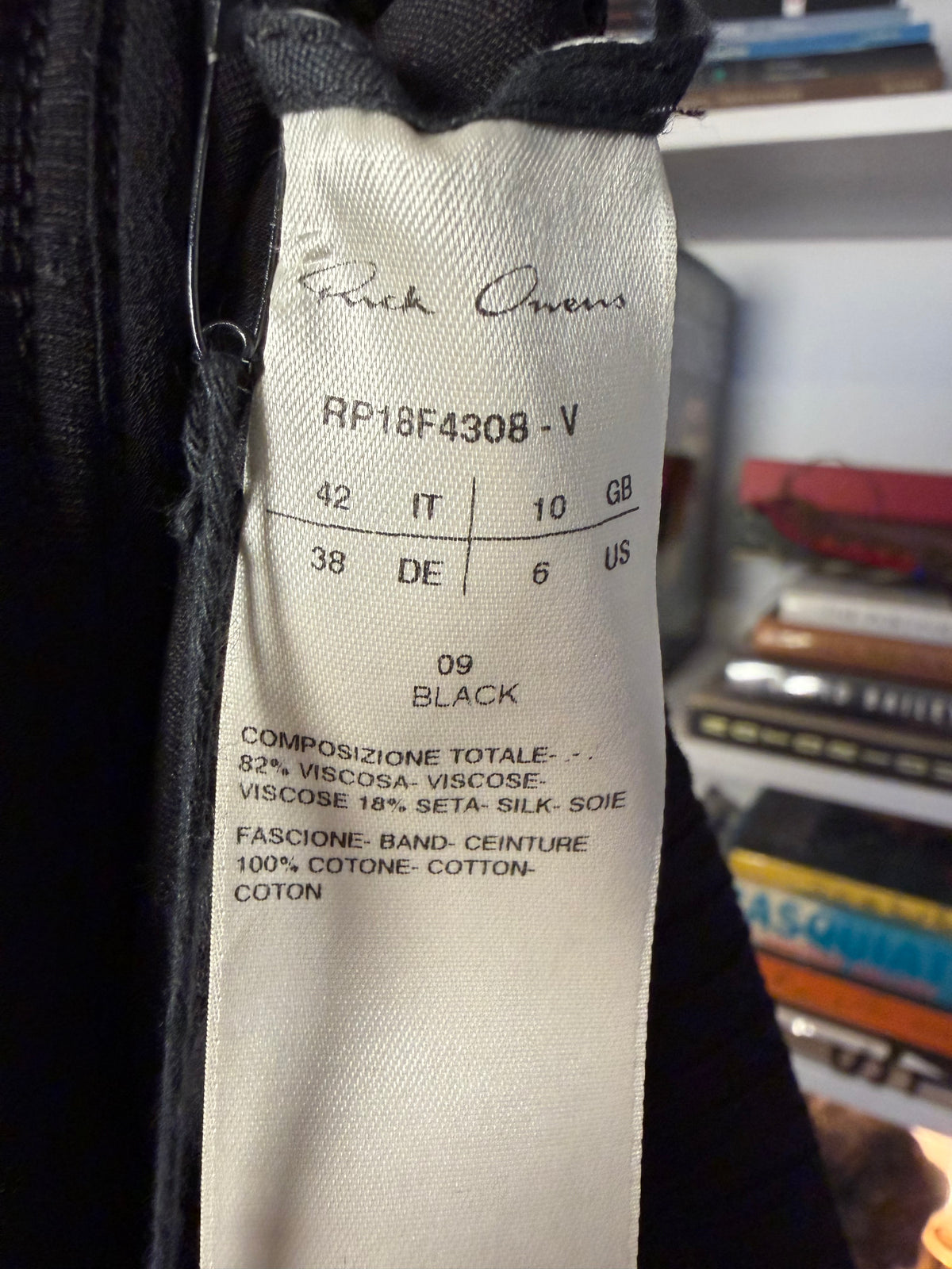 Rick Owens FW18 "Sisyphus" Velvet Cropped Drop-Crotch Pants