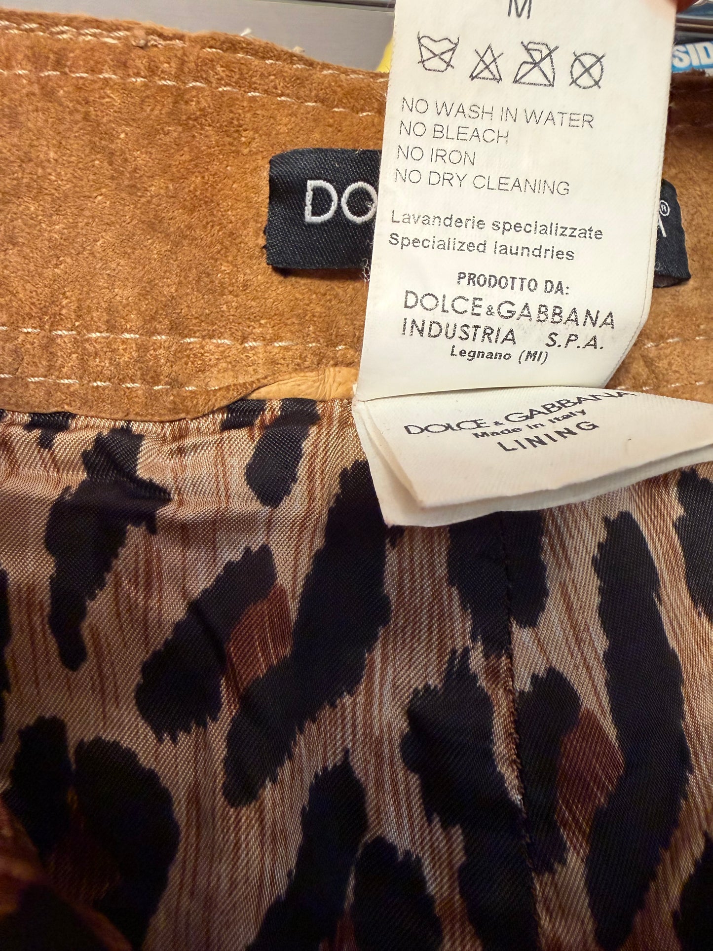 Dolce Gabbana Suede Pants