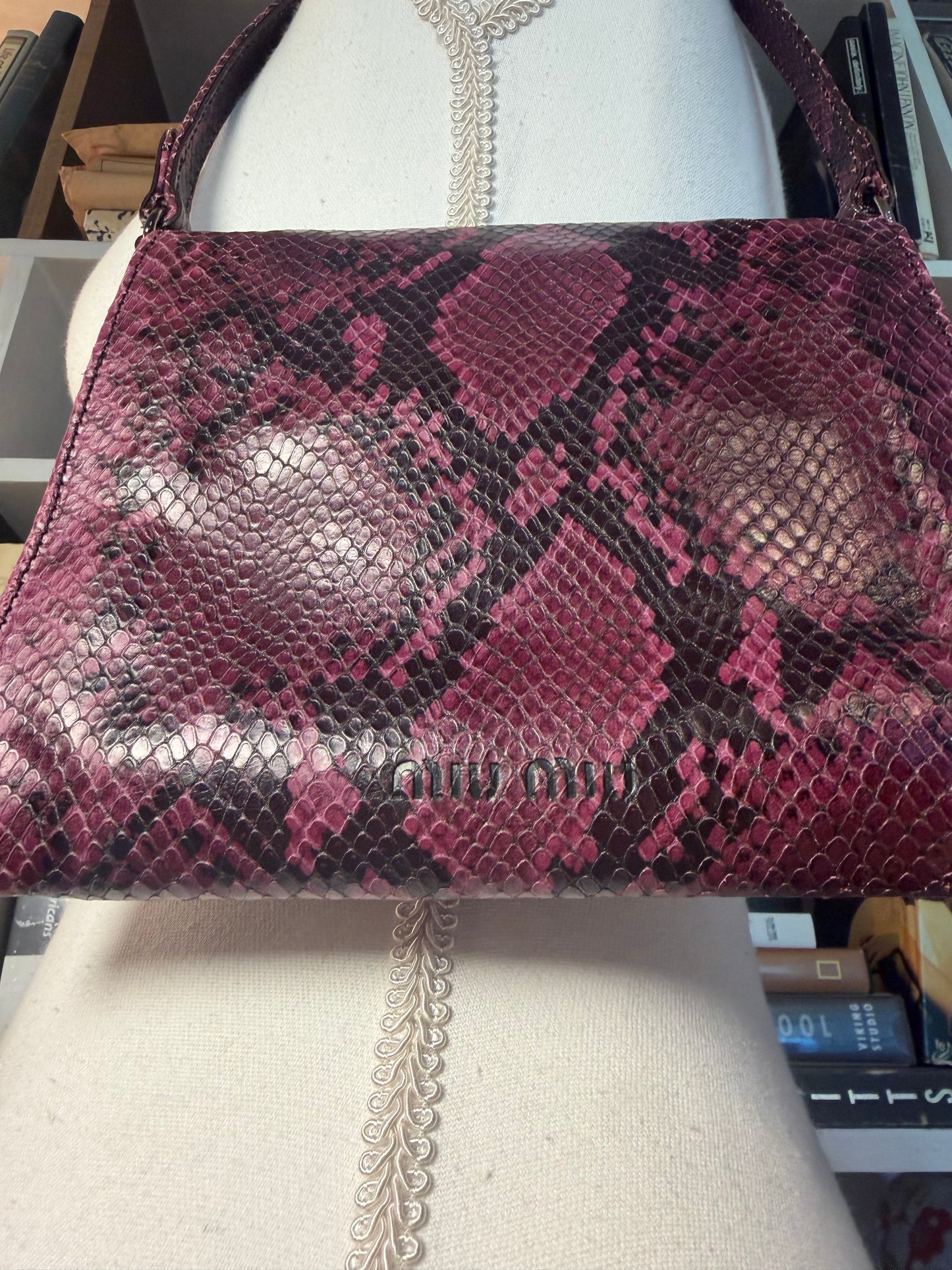 Miu Miu Vintage F/W 1999 Embossed Leather Bag
