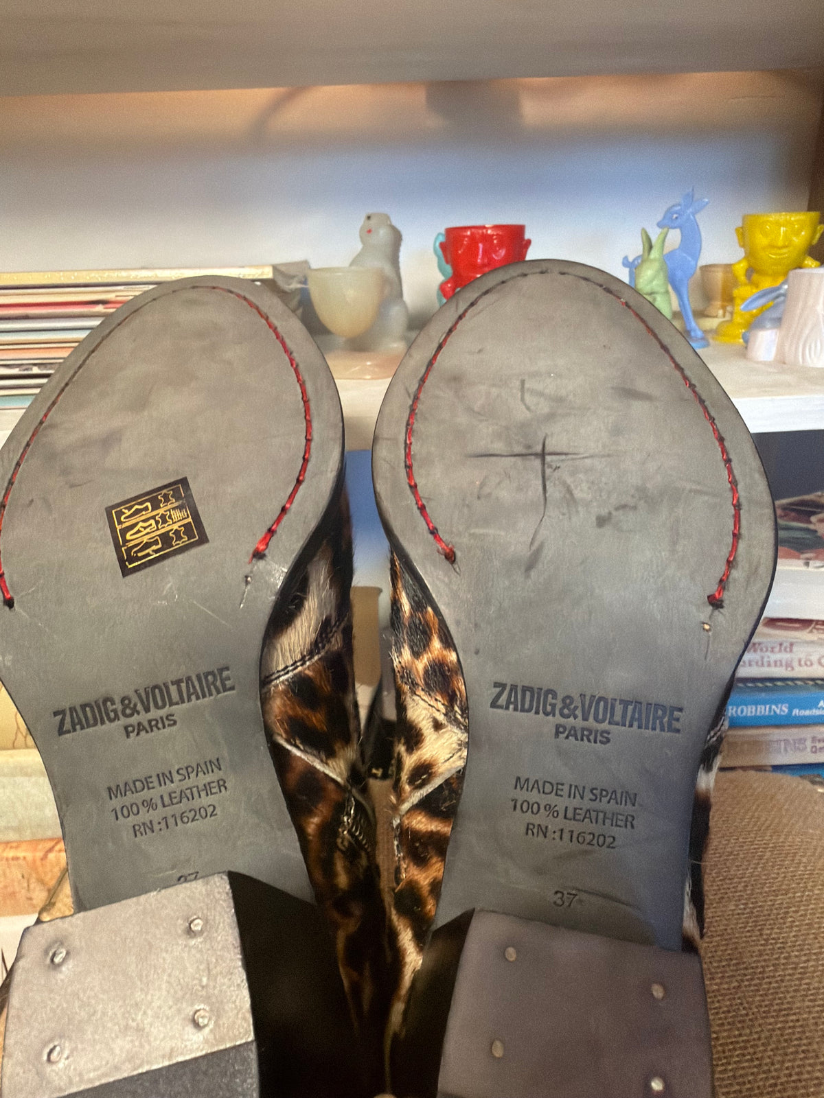Zadig & Voltaire Molly Leopard Boots 37