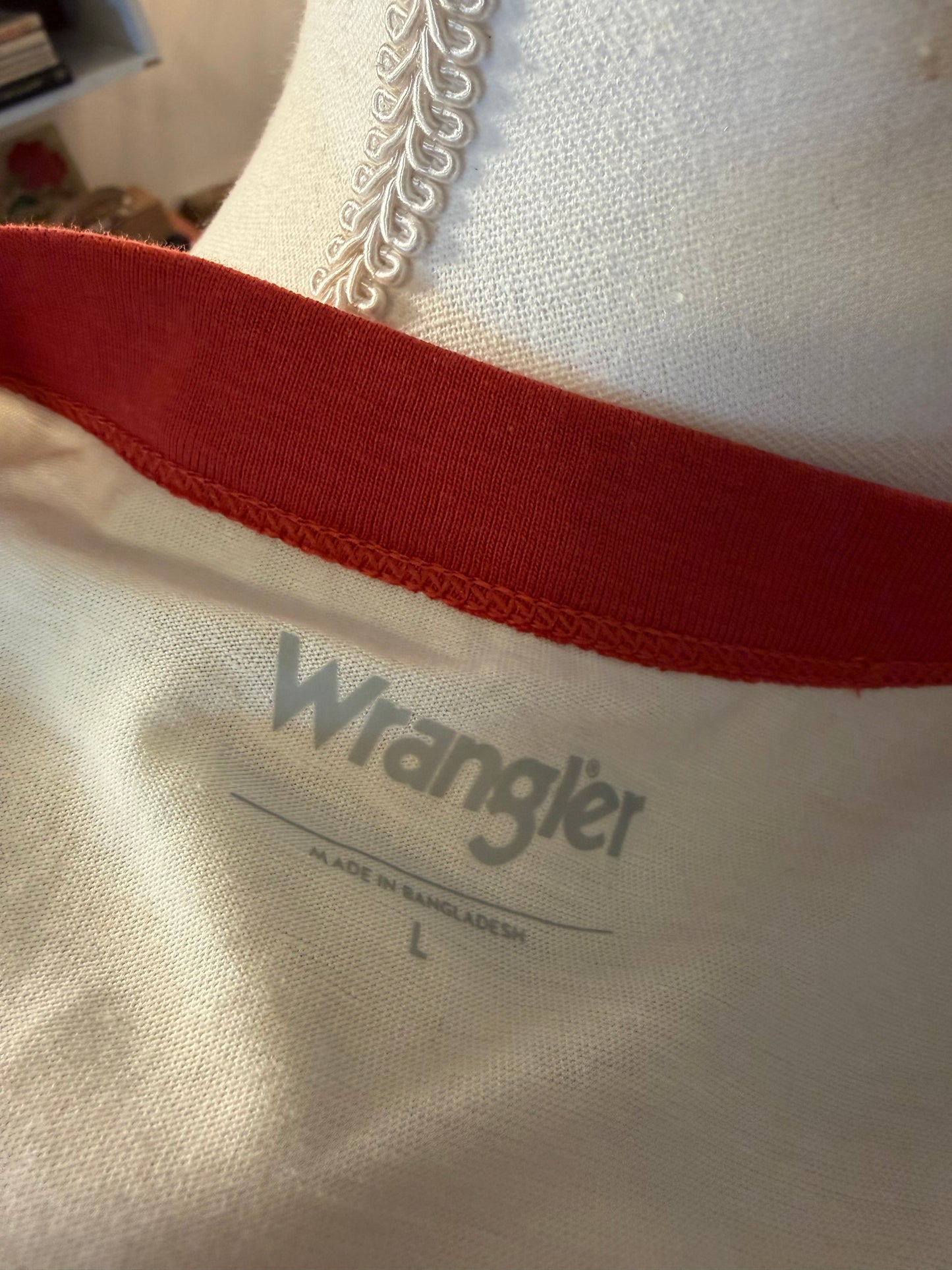 wrangler embroidered ringer tank