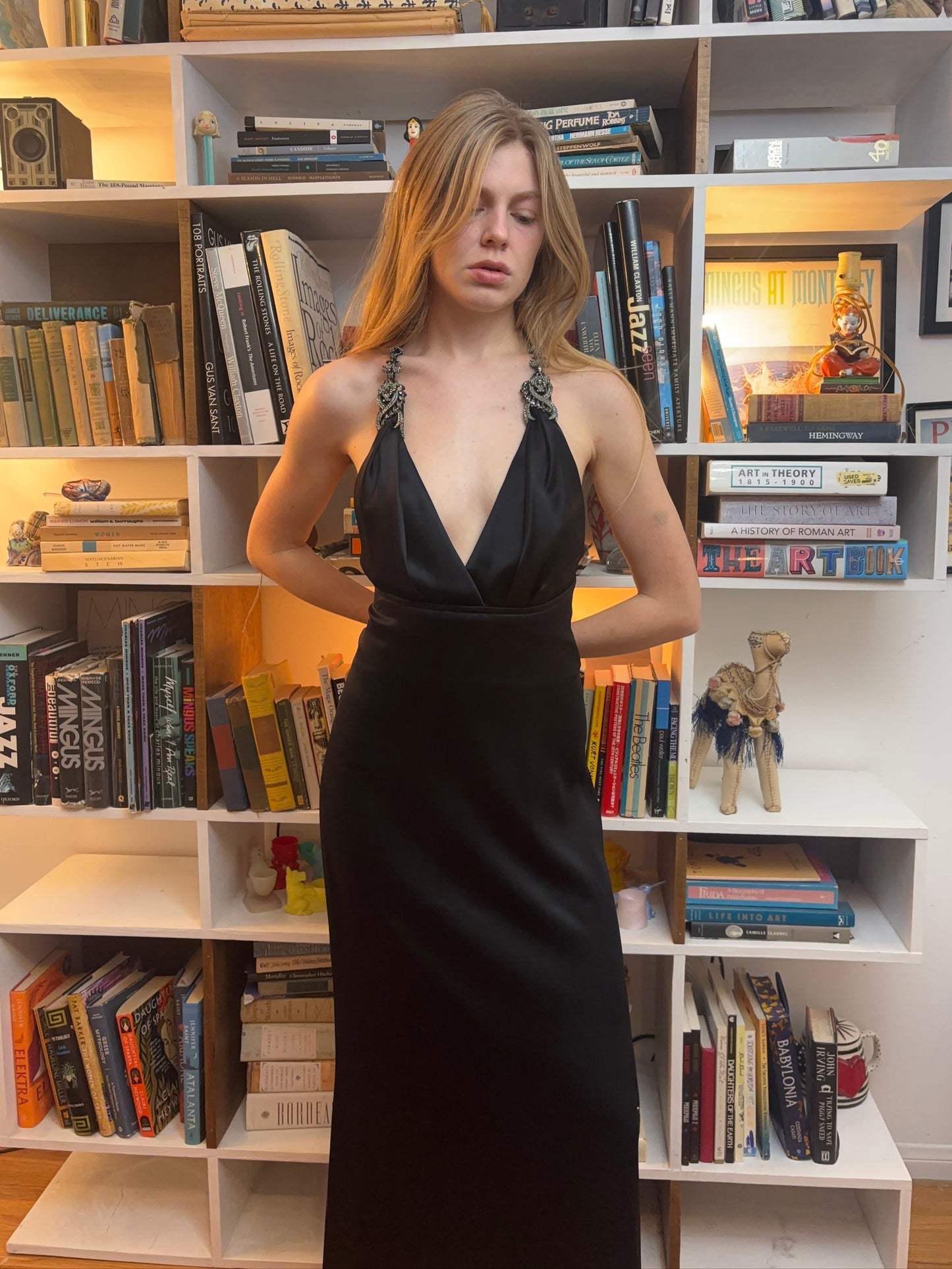 Badgley Mischka Satin Gown