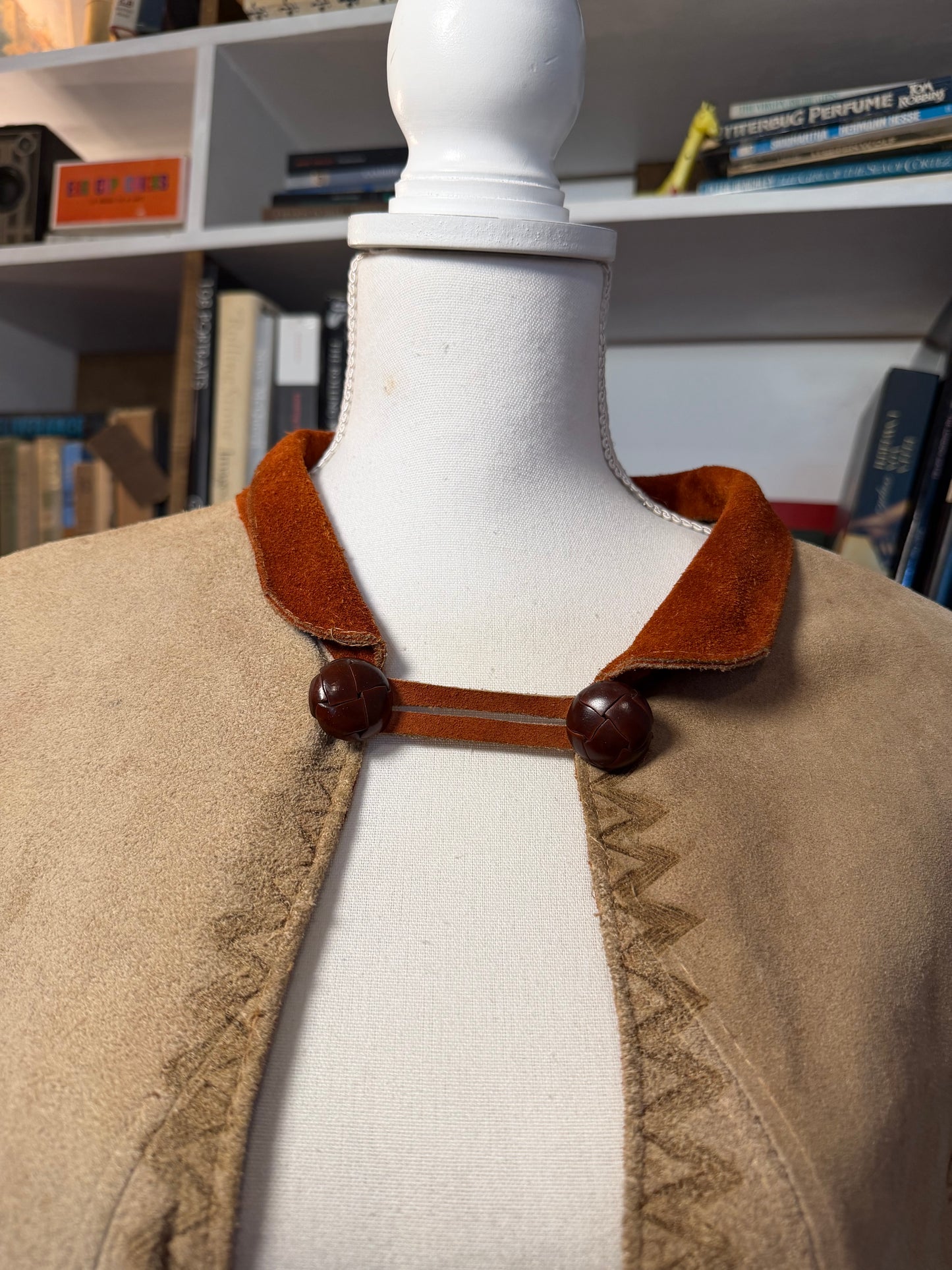Vintage Suede Poncho
