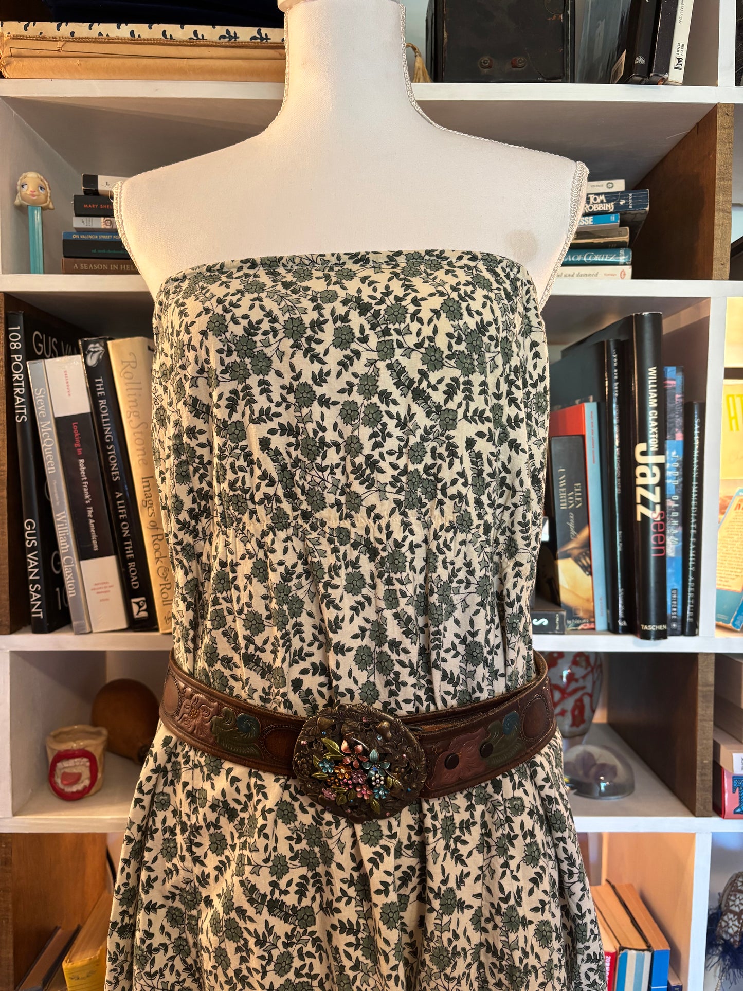 Strapless Floral Dress