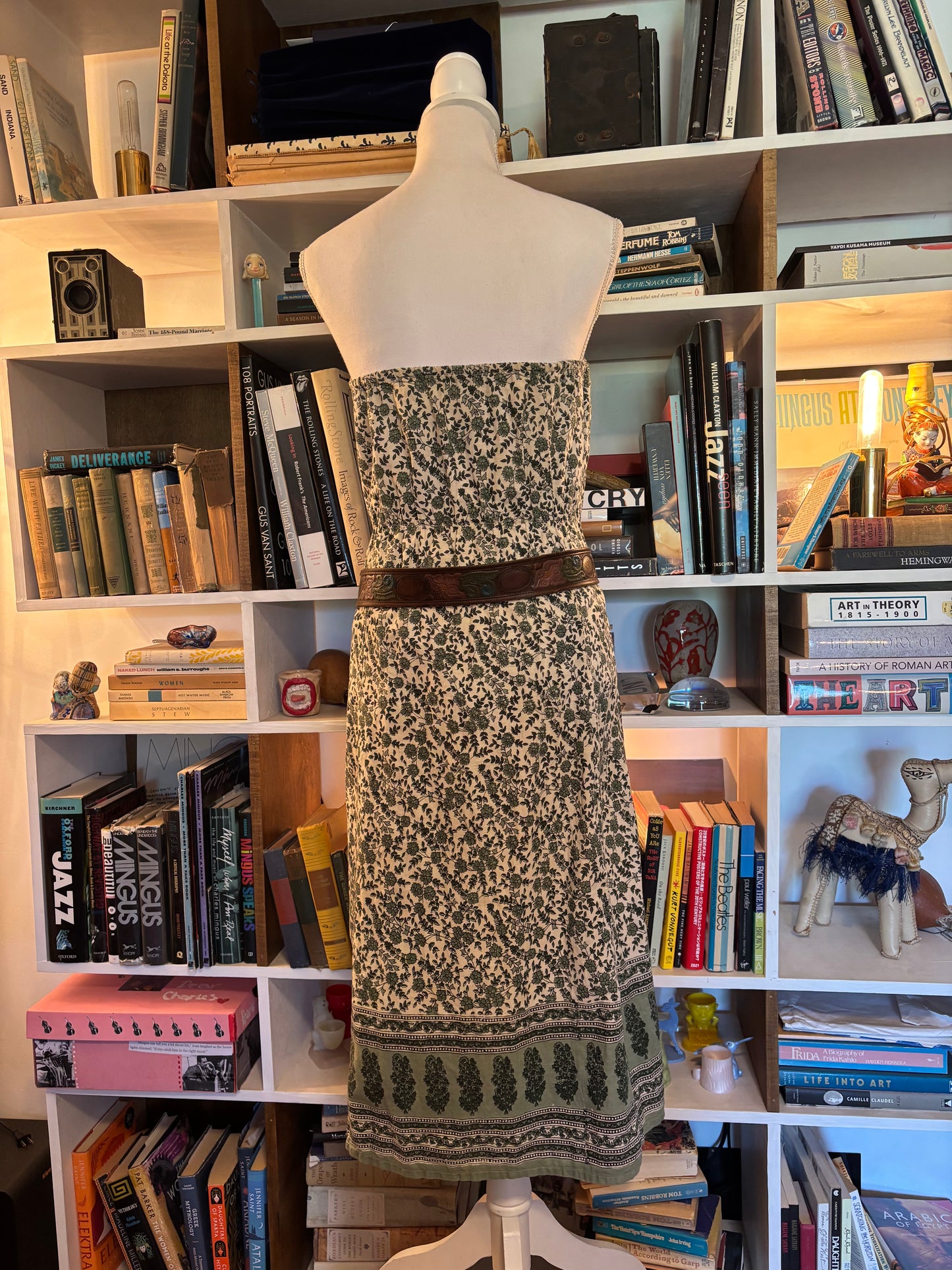 Strapless Floral Dress