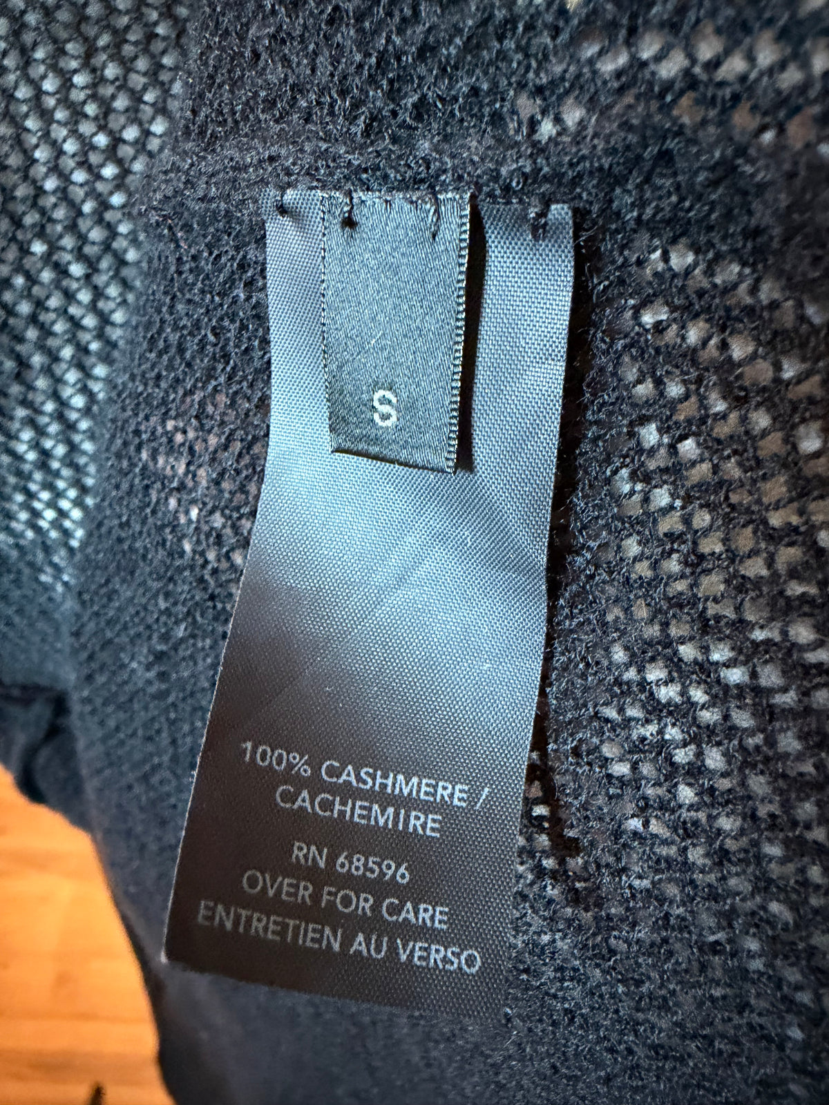 Donna Karan Cashmere Open Knit Cardigan