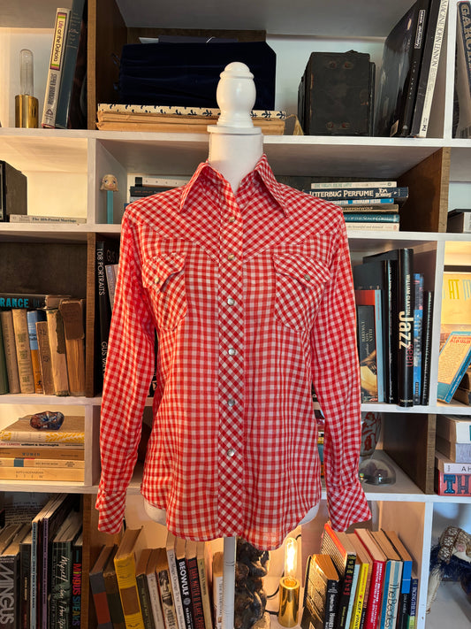 Gingham Vintage Western Shirt