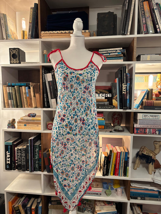 Floral Vintage Tie Dress