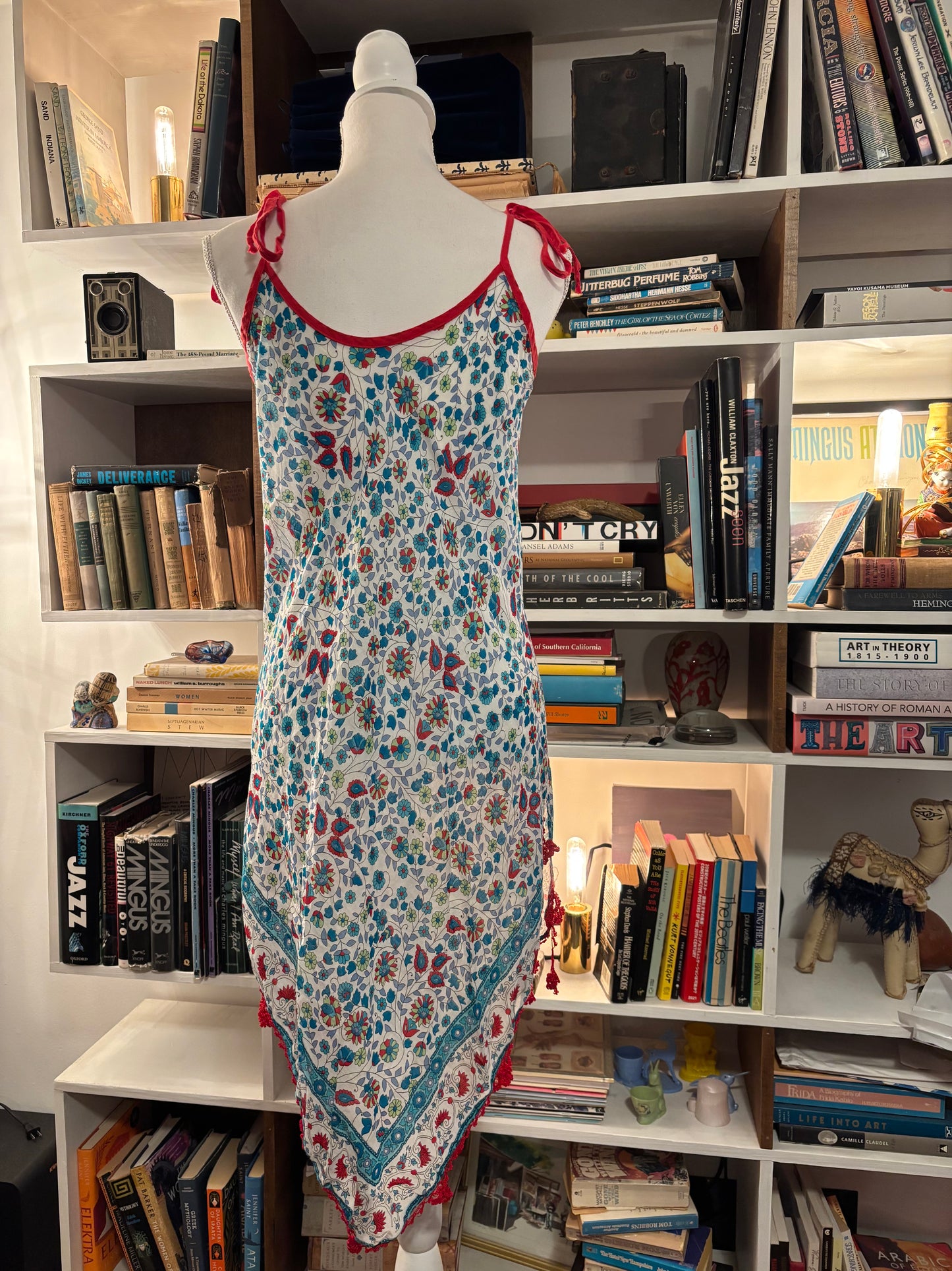 Floral Vintage Tie Dress