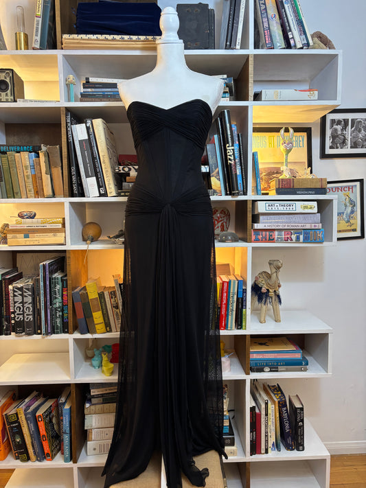 Vicky Tiel Couture Black Gown
