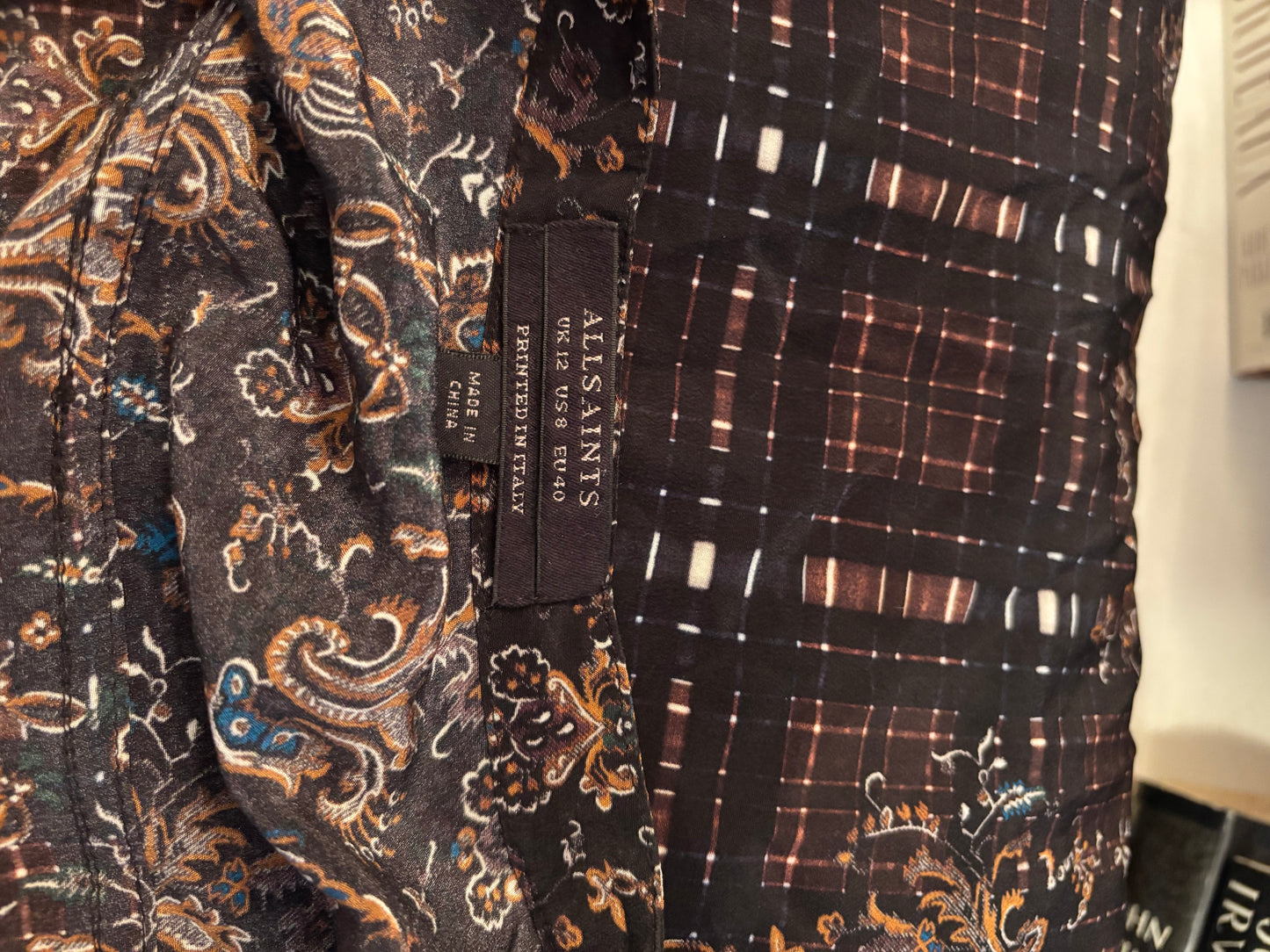All Saints Silk Sanko Cade Dress