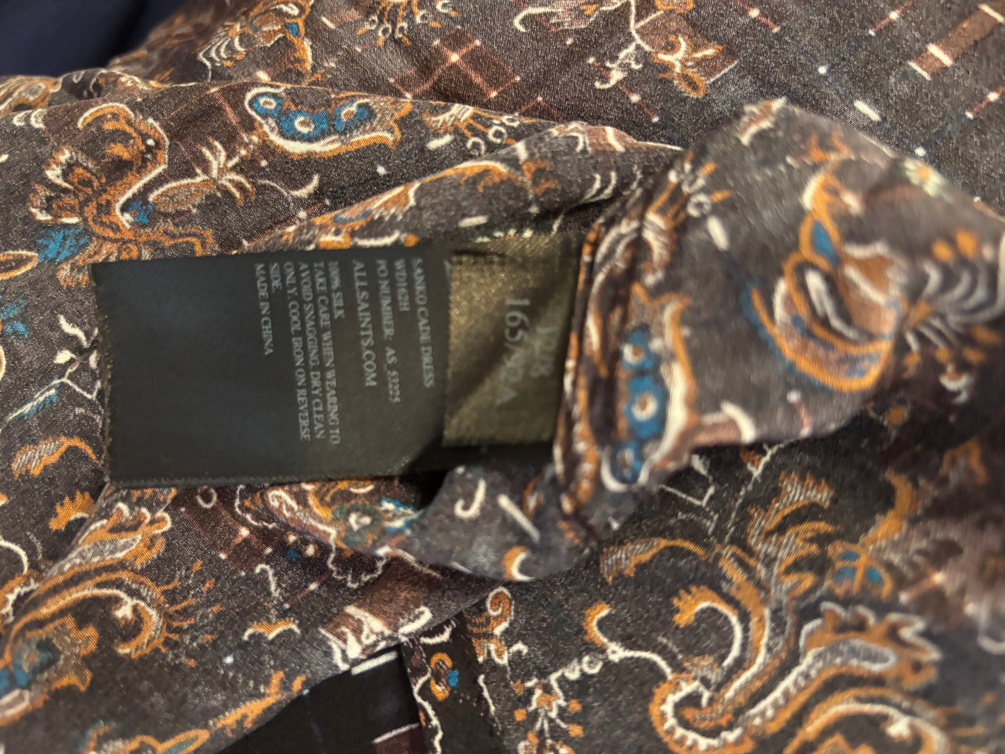 All Saints Silk Sanko Cade Dress