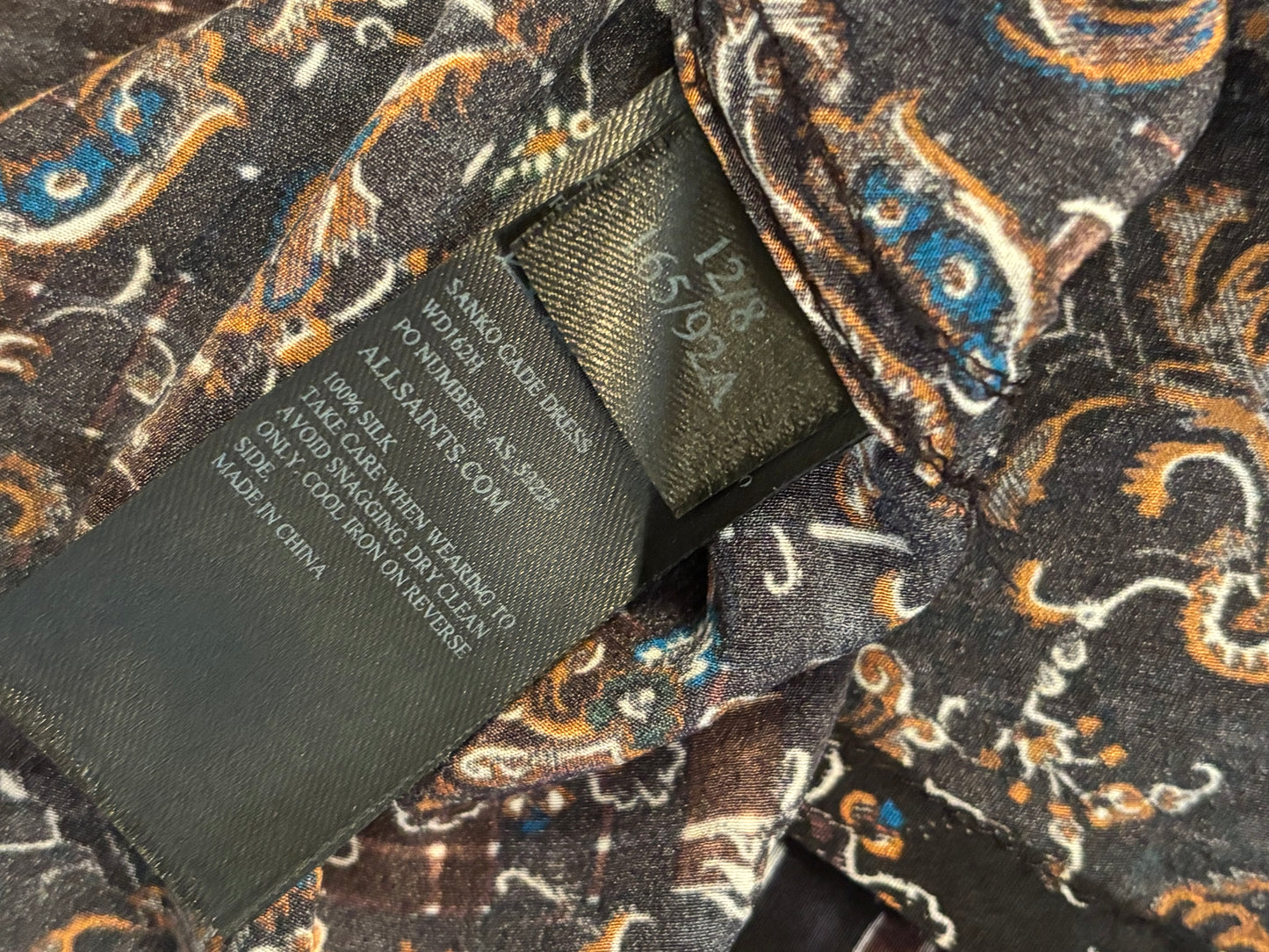 All Saints Silk Sanko Cade Dress