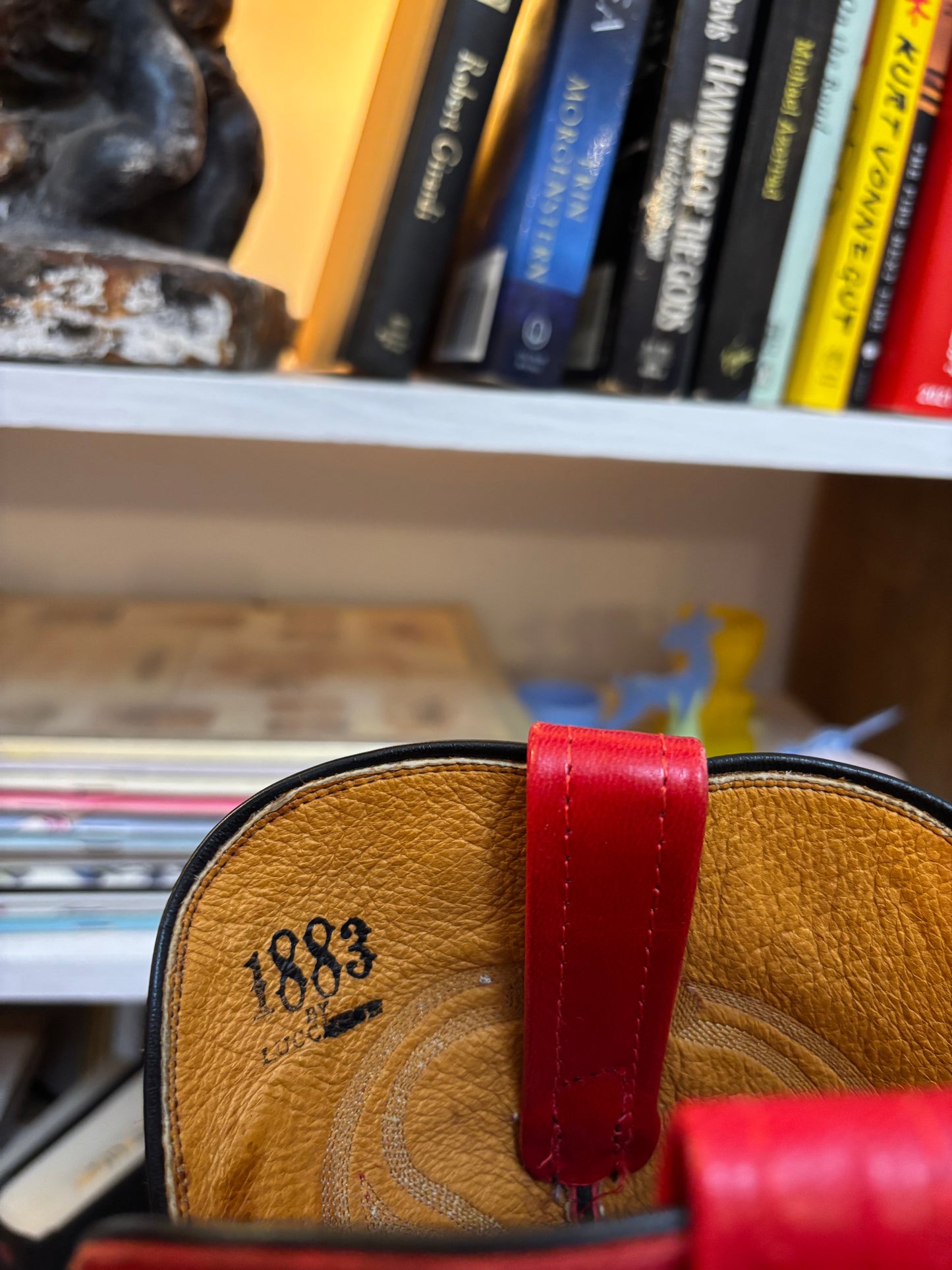 1883 Lucchese Red Cowboy Boots 7.5