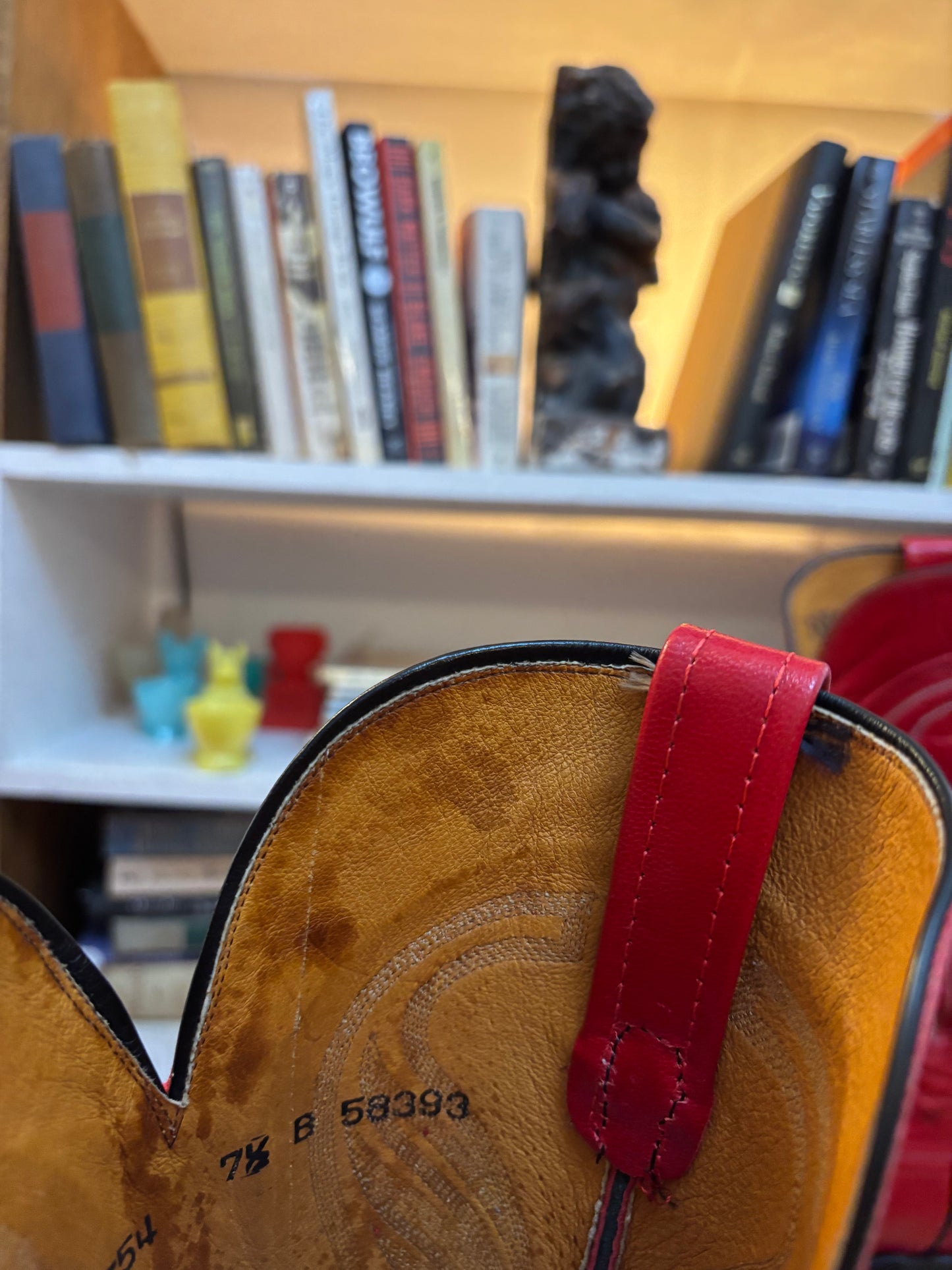 1883 Lucchese Red Cowboy Boots 7.5