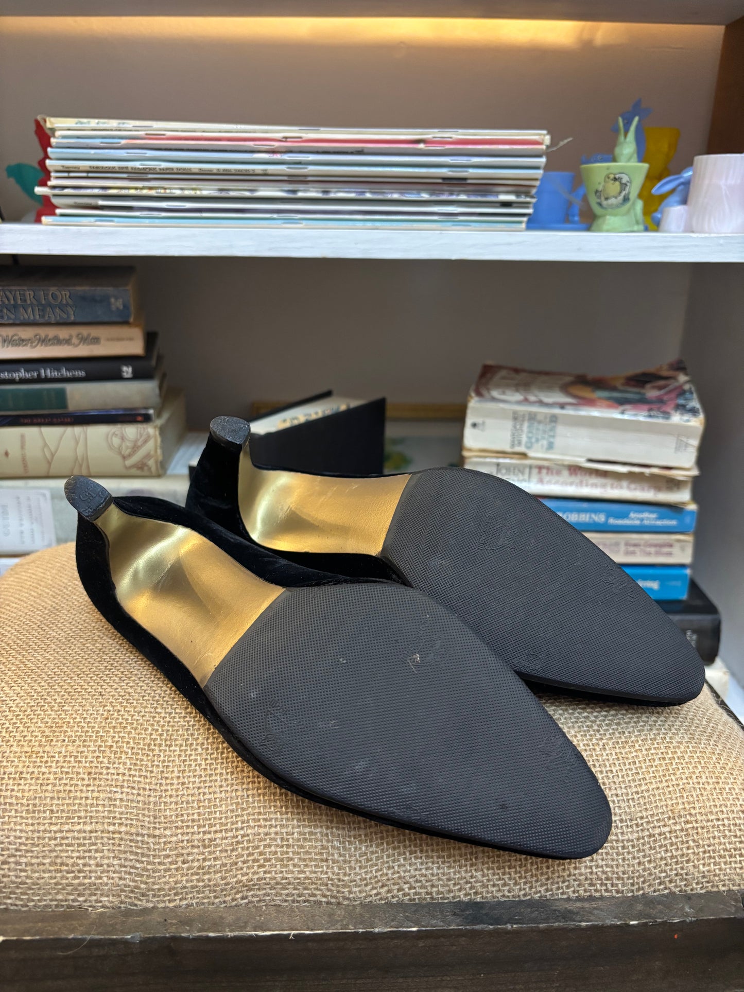 Proxy Velvet Heels 7.5