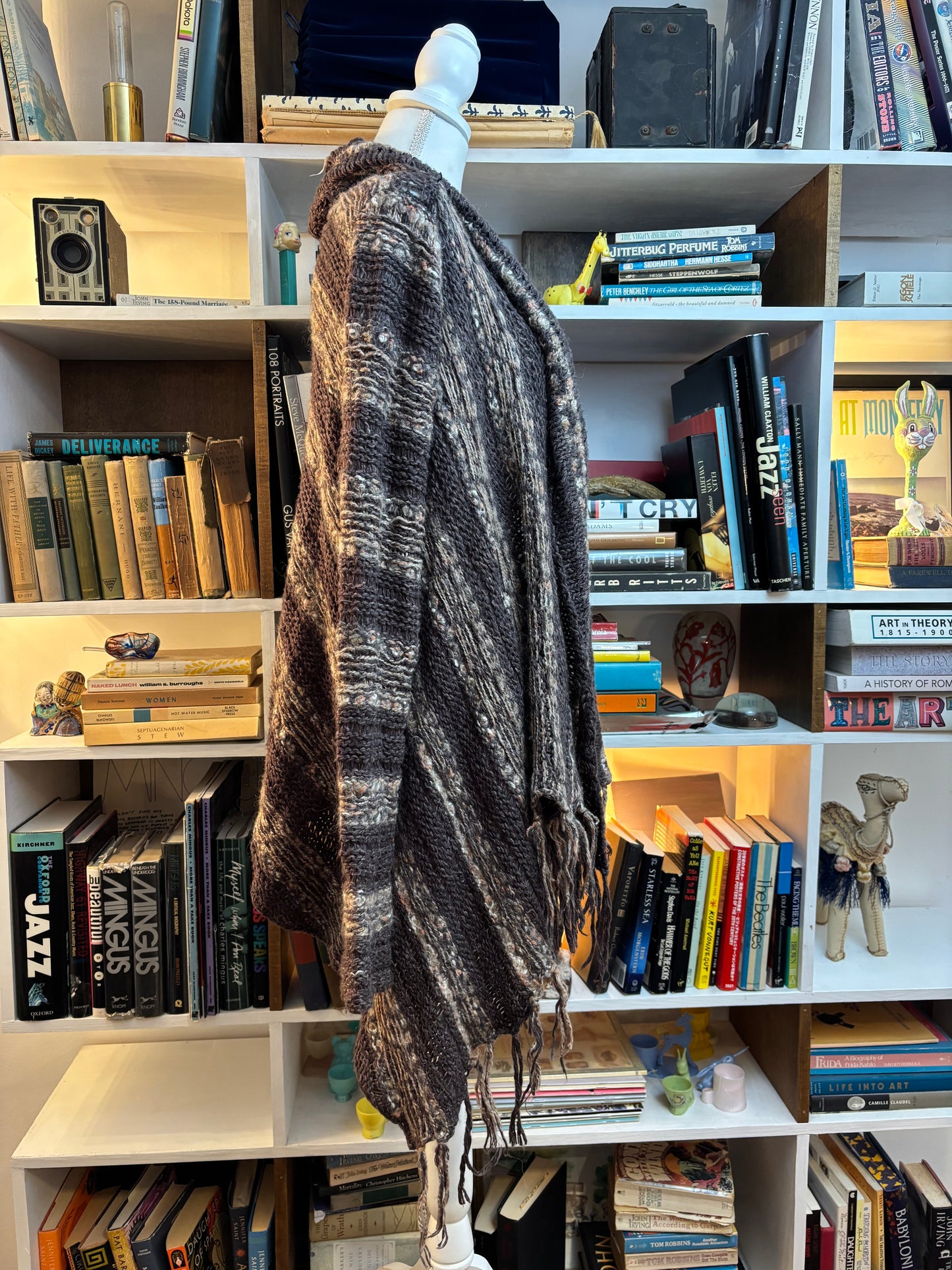 Free People Runaway Love Fringed Trim Wrap Cardigan Sweater