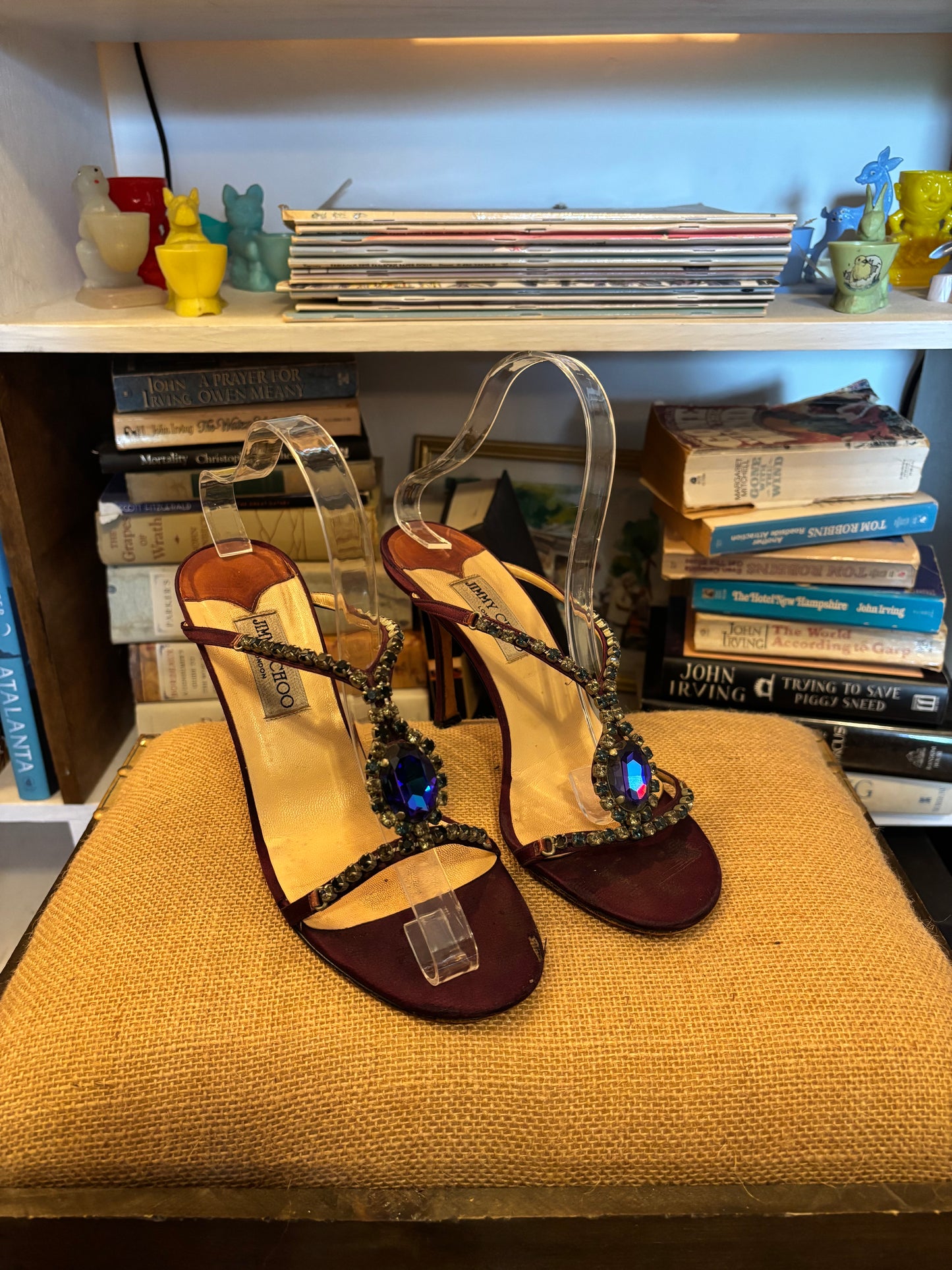 Jimmy Choo Bejeweled Sandals 40