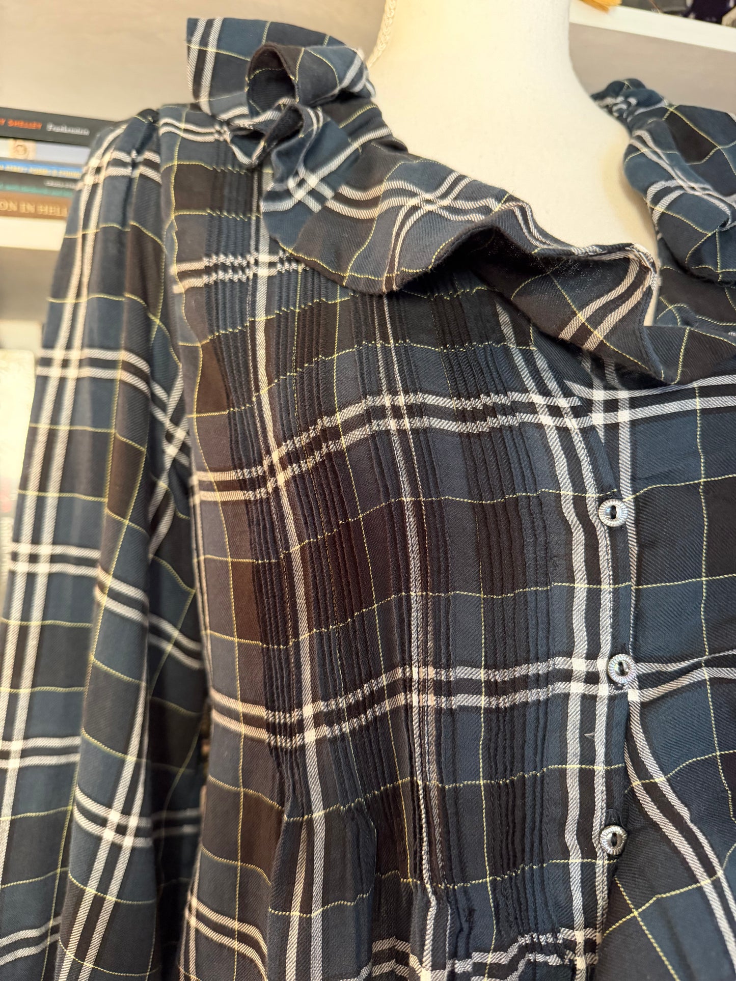 Doen Hardy Plaid Ruffle Top