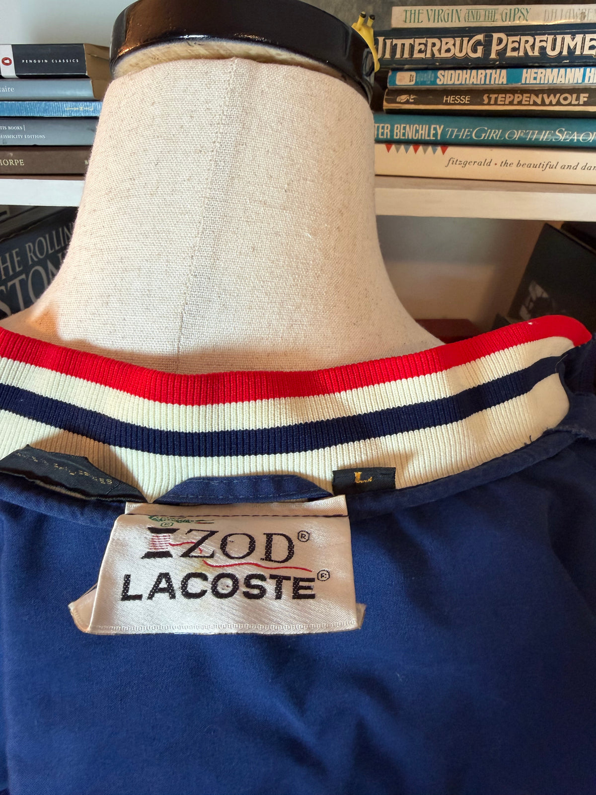 IZOD Lacoste Tri-Stripe Bomber Jacket