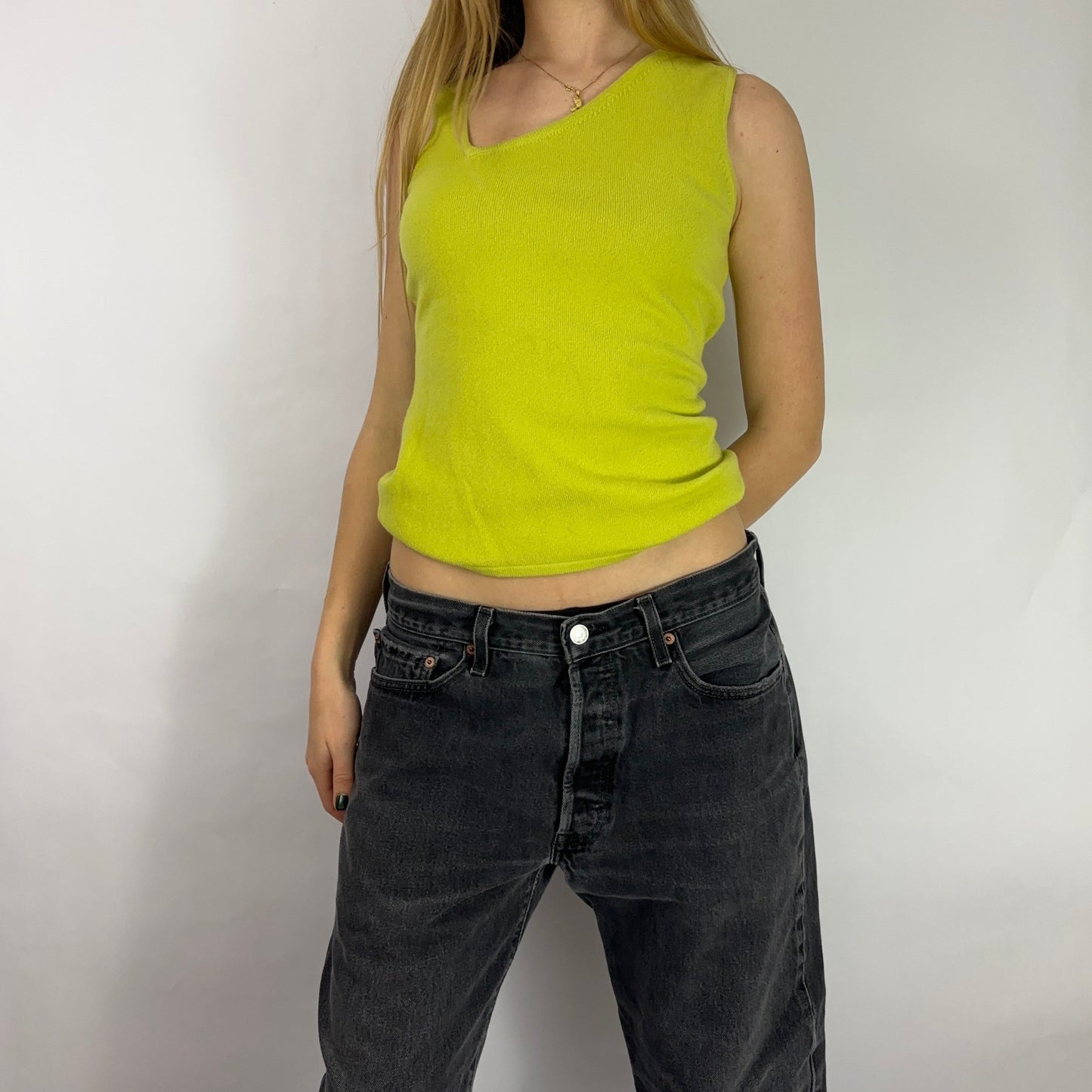 Asymmetrical Cashmere top