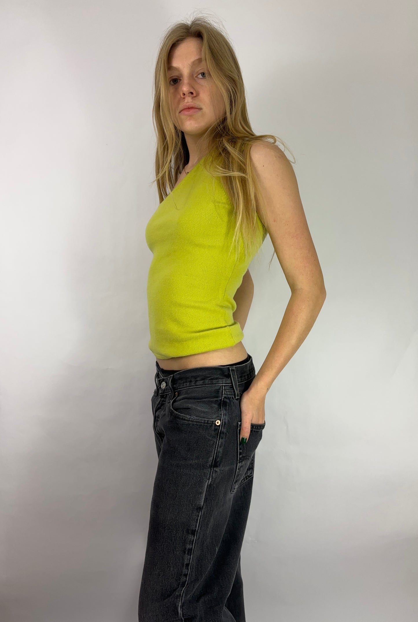 Asymmetrical Cashmere top