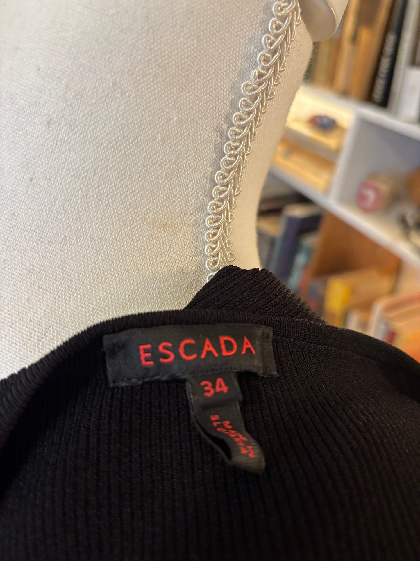 Escada Ribbed Knit Top