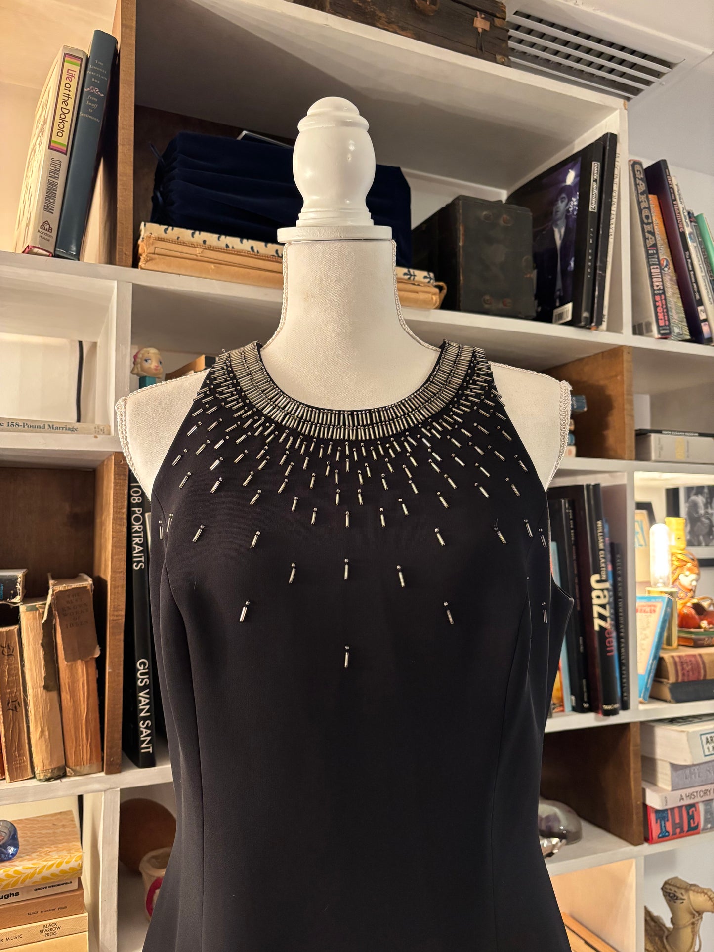 Carmen Marc Valvo Beaded Dress
