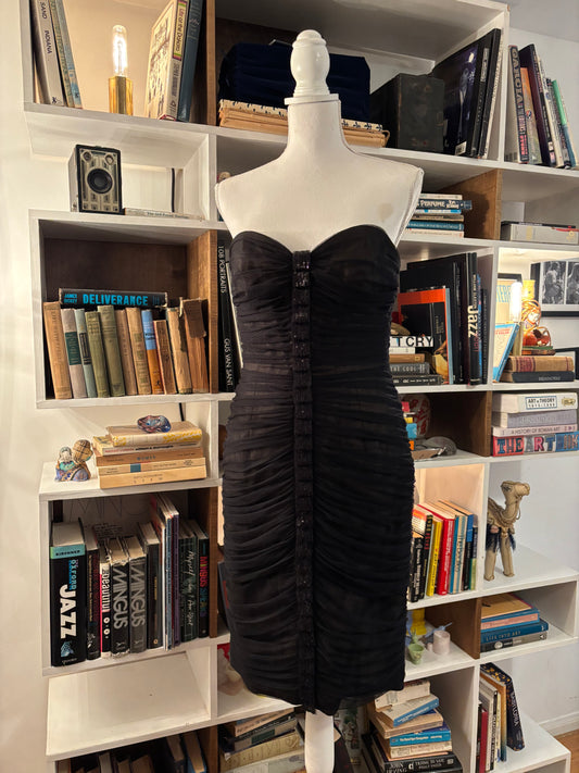 Carmen Marc Valvo Strapless Dress