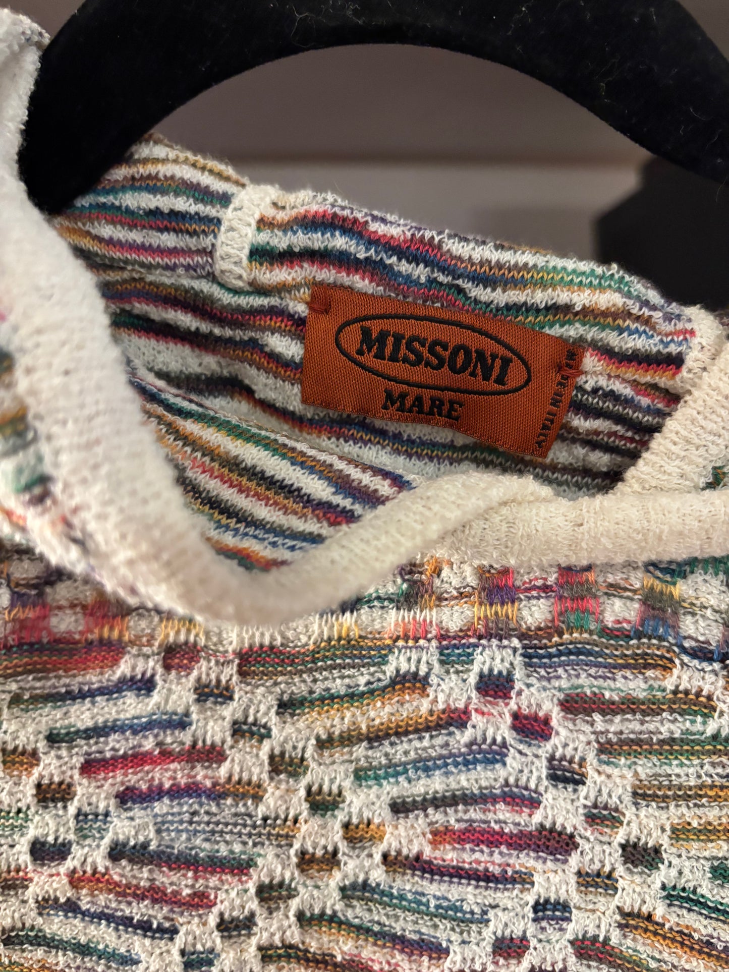 Missoni Crochet Knit Cotton Hoodie