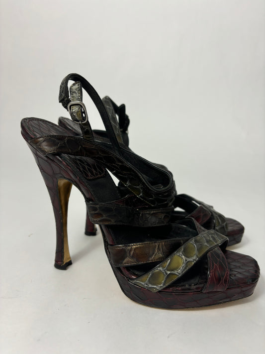 Donna Karan Snakeskin Heels 39