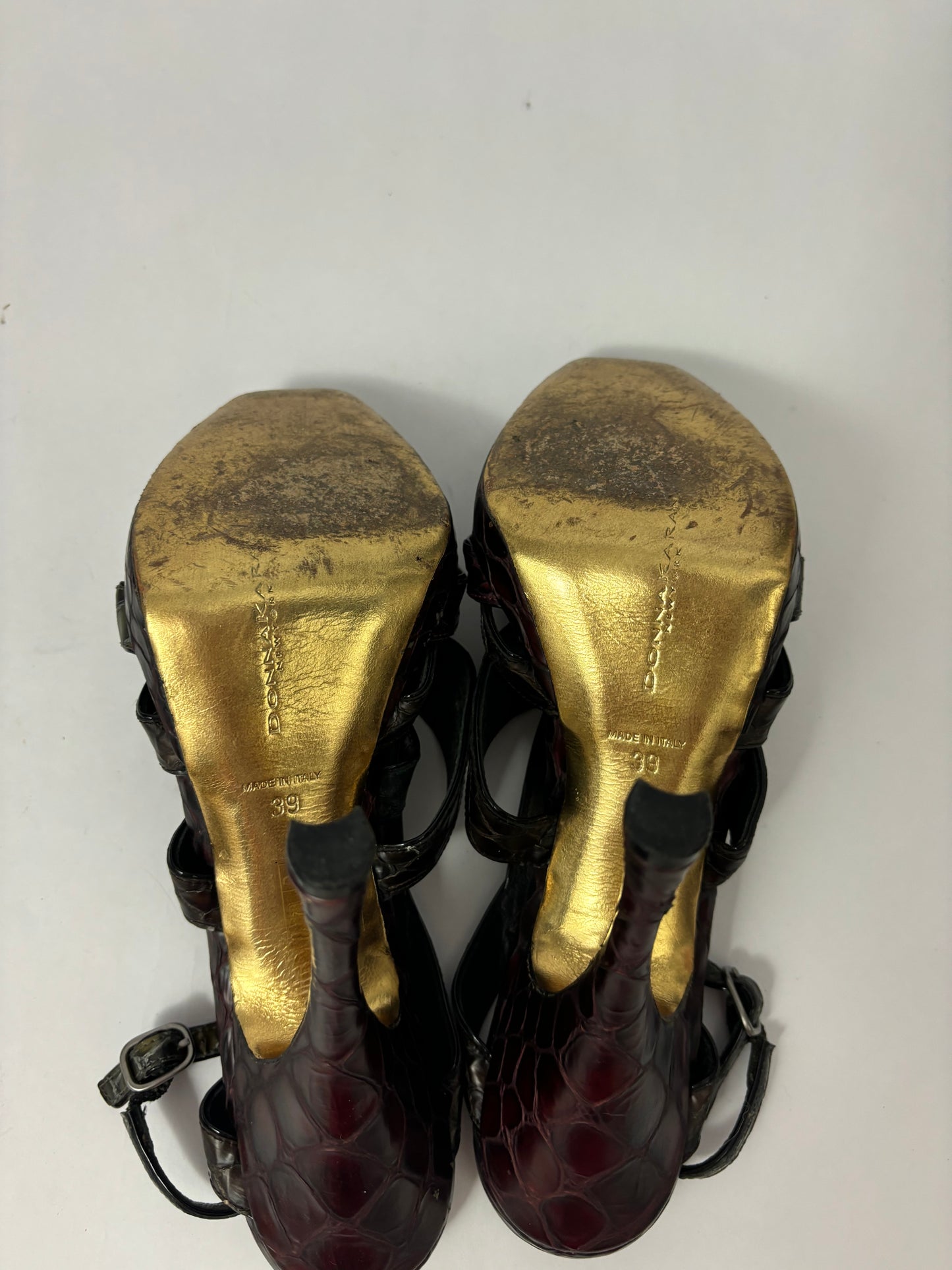 Donna Karan Snakeskin Heels 39