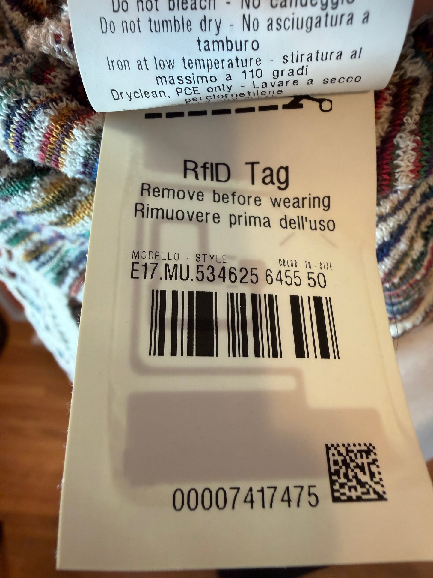 Missoni Crochet Knit Cotton Hoodie